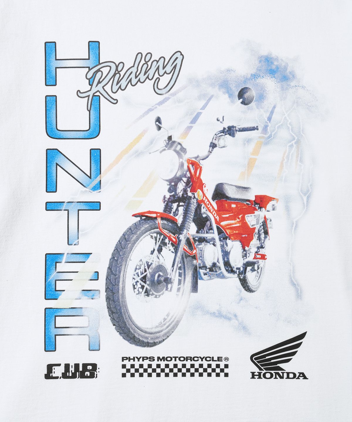 핍스 모터사이클(PHYPS MOTORCYCLE) Lighting Hunter Cub Short Sleeve White