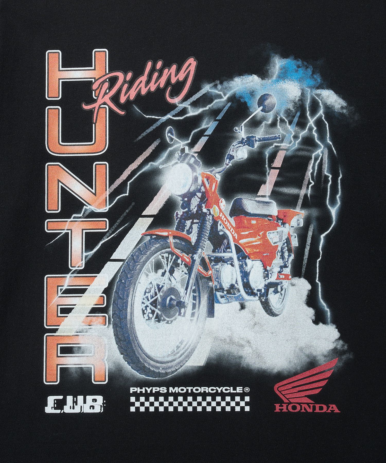 Tシャツ・カットソー HONDA MOTORCYCLE Lighting Hunter Cub Short Sleeve White MUSINSA | Honda Motorcycle Lighting Hunter Cub Short Sleeve