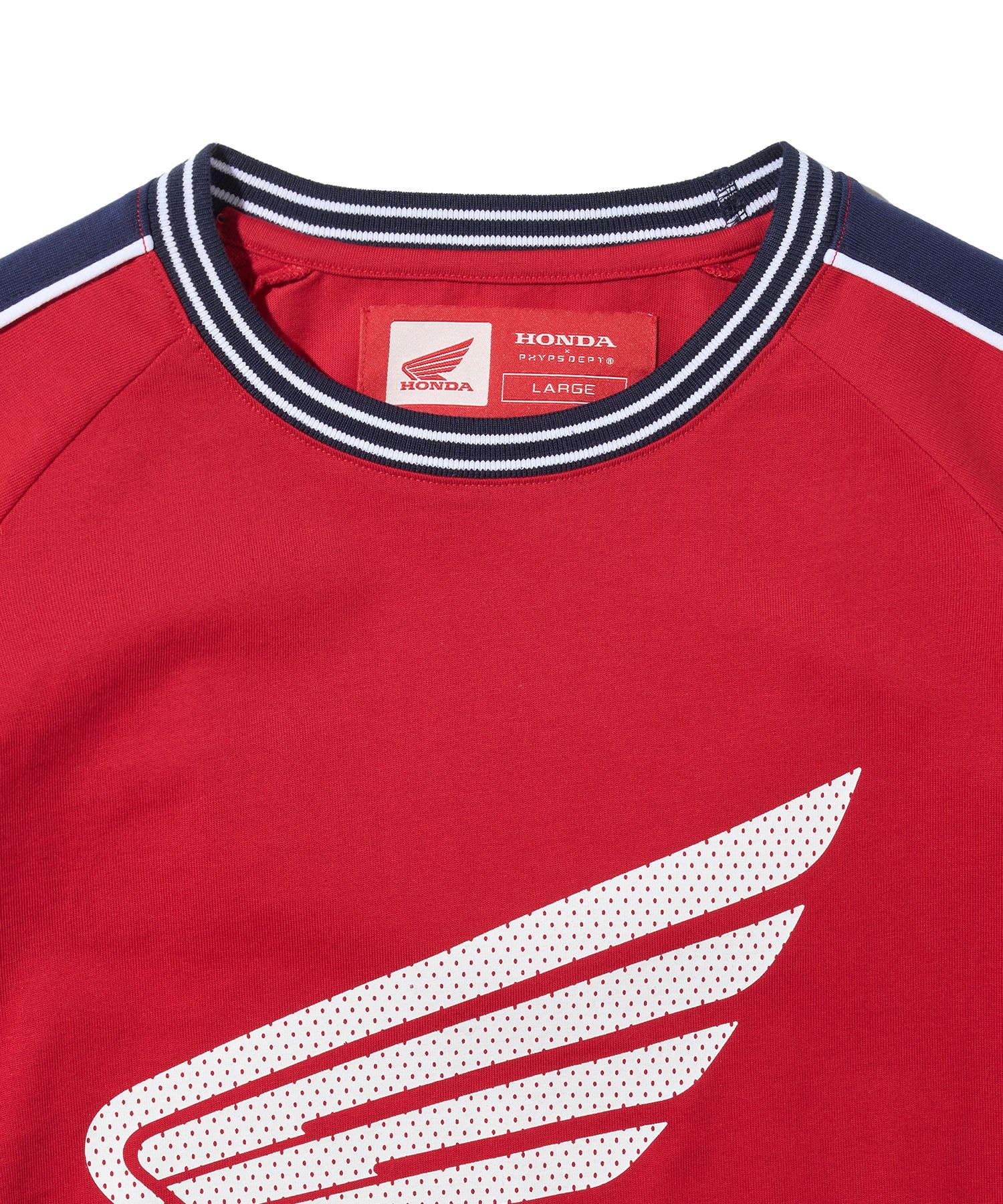 Tシャツ・カットソー HONDA MOTORCYCLE Football Color Block Short Sleeve Red MUSINSA公式 | Honda Motorcycle Football Color Block Short