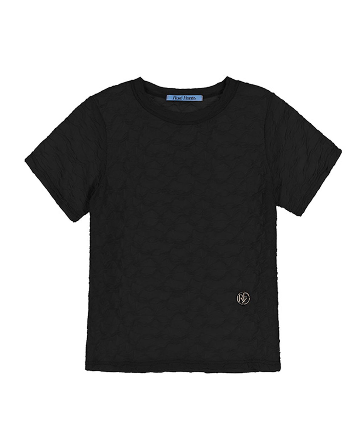 로제프란츠(ROSEFRANTZ) Wrinkle Slimfit T-shirt [Black]