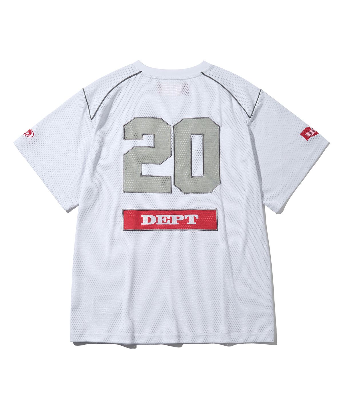 핍스 모터사이클(PHYPS MOTORCYCLE) Motorcycle Piping Mesh Short Sleeve White