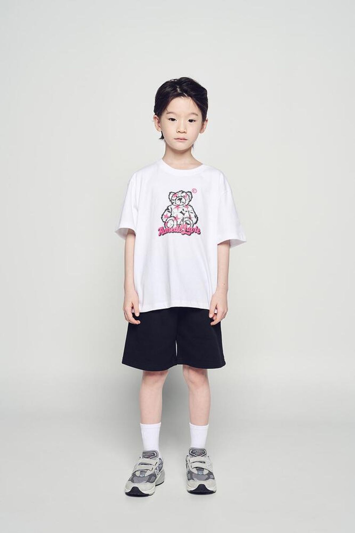 아크메드라비 키즈(acmedelaviekids) KIDS STAR BEAR SHORT SLEEVE T-SHIRT (3COLOR)