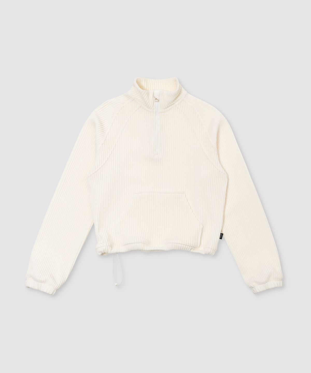 무신사 스탠다드 스포츠(MUSINSA STANDARD SPORTS) 벨보아 골지 하프집 롱슬리브 우먼 (3color)