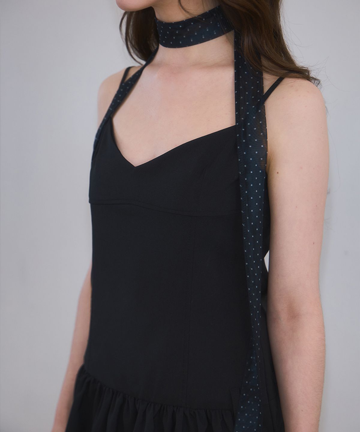 로제프란츠(ROSEFRANTZ) Rose Balloon Mini Dress [Black]