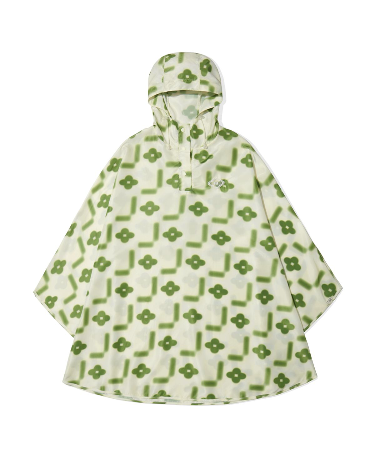 락피쉬웨더웨어(ROCKFISH WEATHERWEAR) [X MINJUKIM] FLORAL GRAPHIC PACKABLE PONCHO - 3 colors