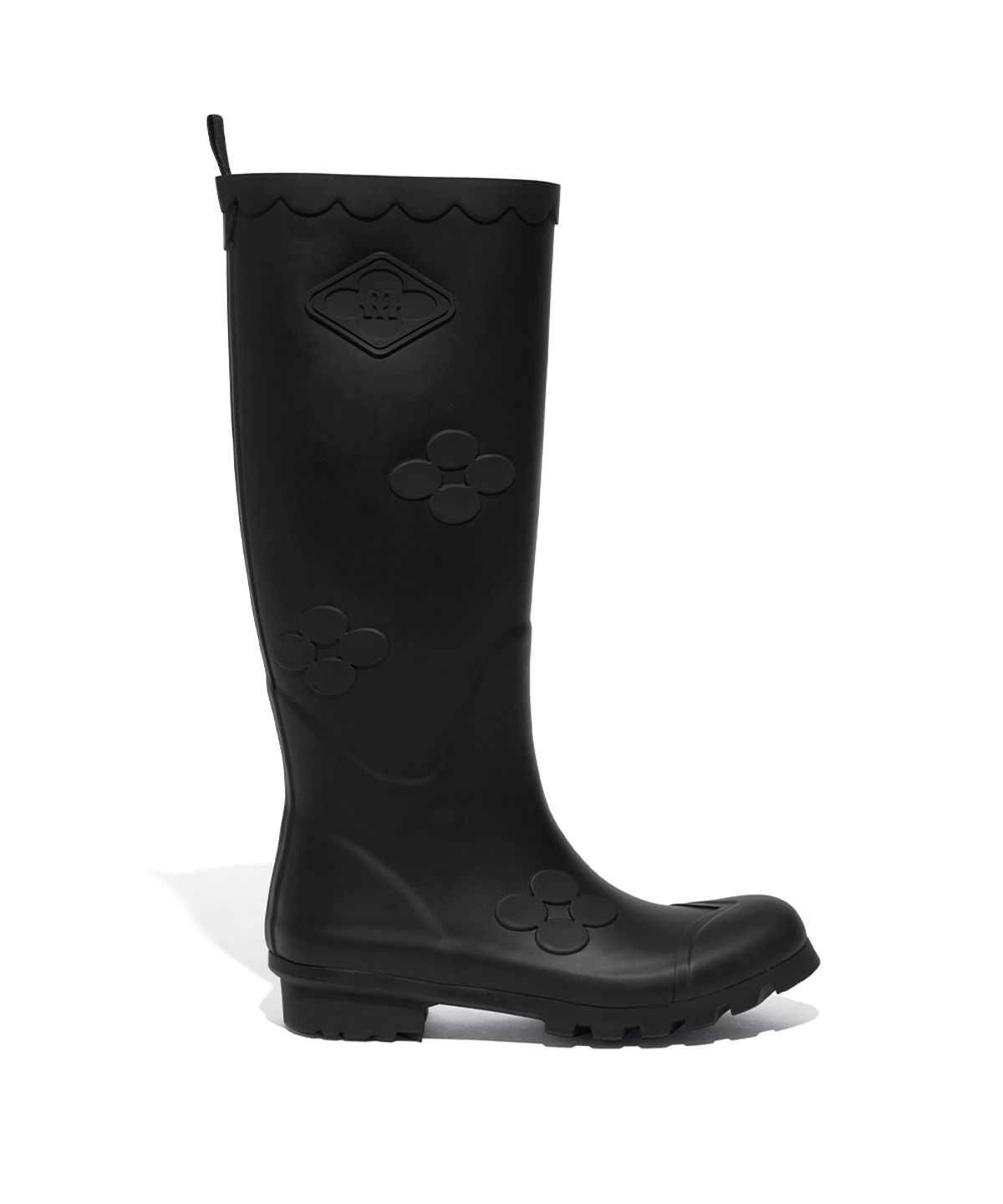 락피쉬웨더웨어(ROCKFISH WEATHERWEAR) [X MINJUKIM] FLORAL PATCH RAIN BOOTS LONG - 4 colors