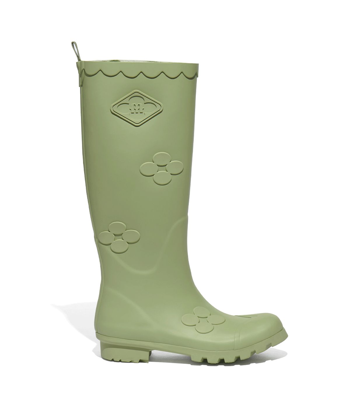 락피쉬웨더웨어(ROCKFISH WEATHERWEAR) [X MINJUKIM] FLORAL PATCH RAIN BOOTS LONG - 4 colors
