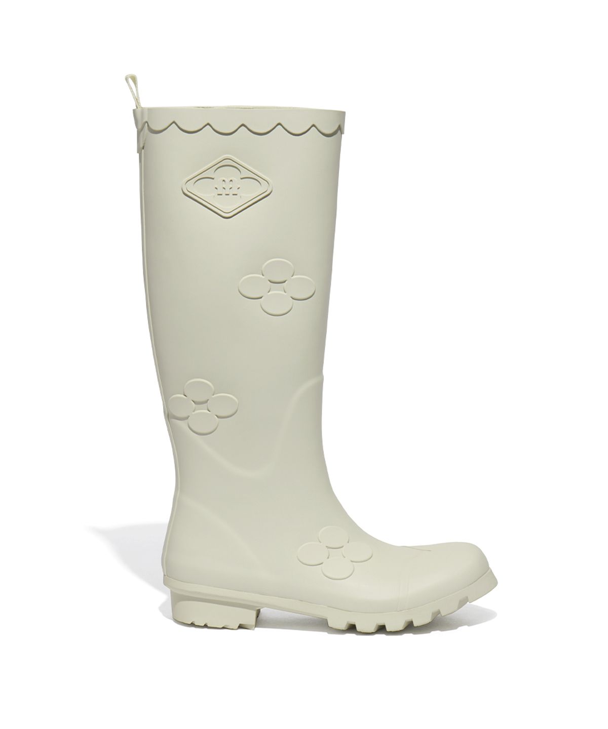 락피쉬웨더웨어(ROCKFISH WEATHERWEAR) [X MINJUKIM] FLORAL PATCH RAIN BOOTS LONG - 4 colors