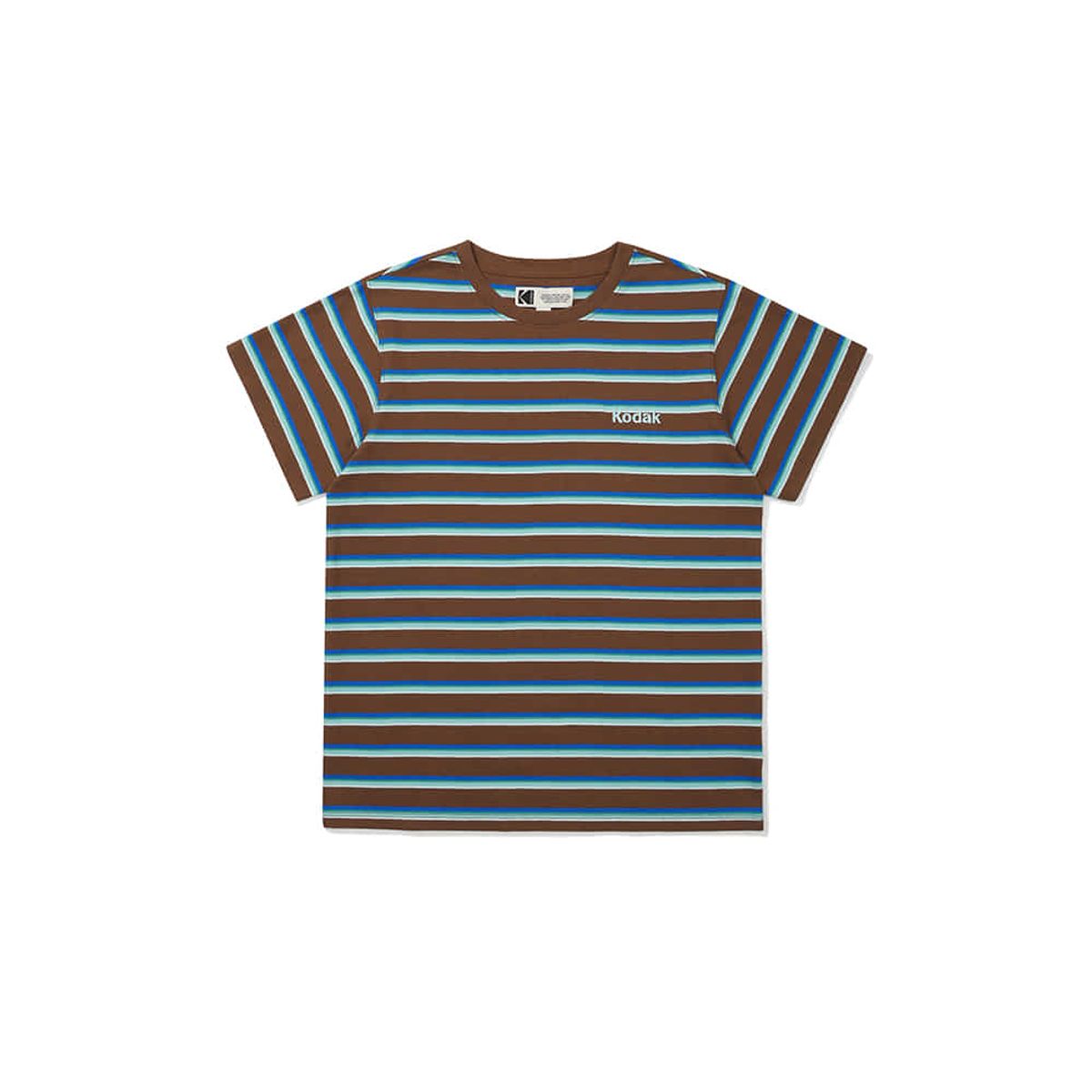코닥 키즈(KODAK KIDS) 스트라이프 반팔 티셔츠 키즈 BROWN