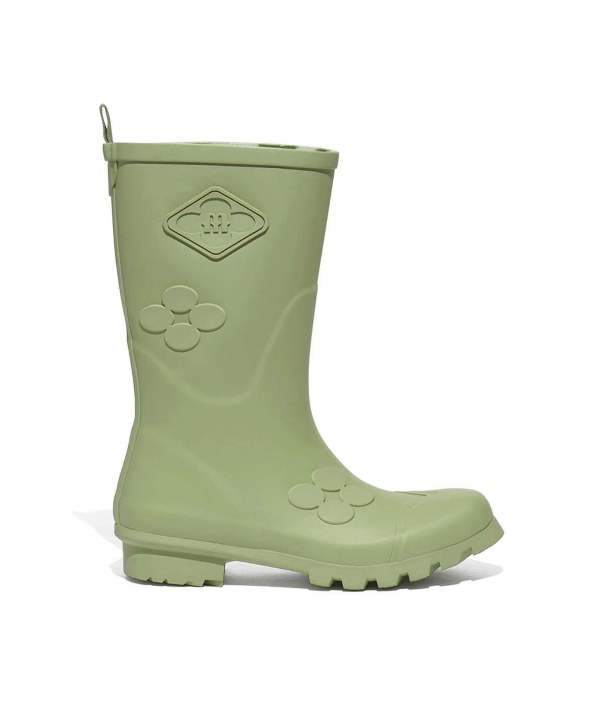 락피쉬웨더웨어(ROCKFISH WEATHERWEAR) [X MINJUKIM] FLORAL PATCH RAIN BOOTS SHORT - 4 colors