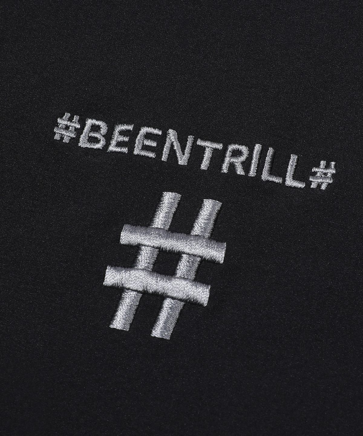 빈트릴(BEENTRILL) 우븐 테크 차이나카라 아노락 점퍼(블랙)