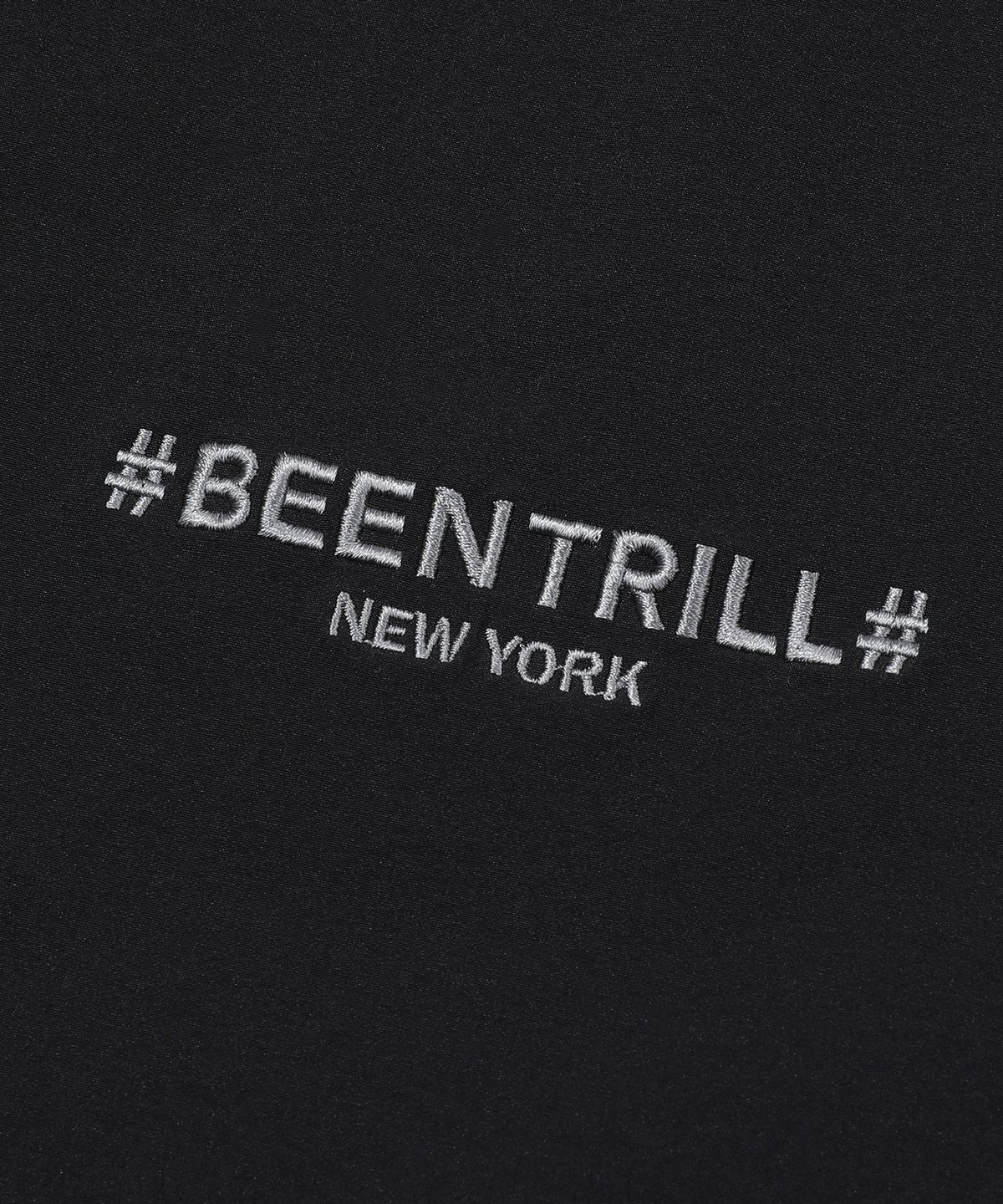 빈트릴(BEENTRILL) 우븐 테크 차이나카라 아노락 점퍼(블랙)