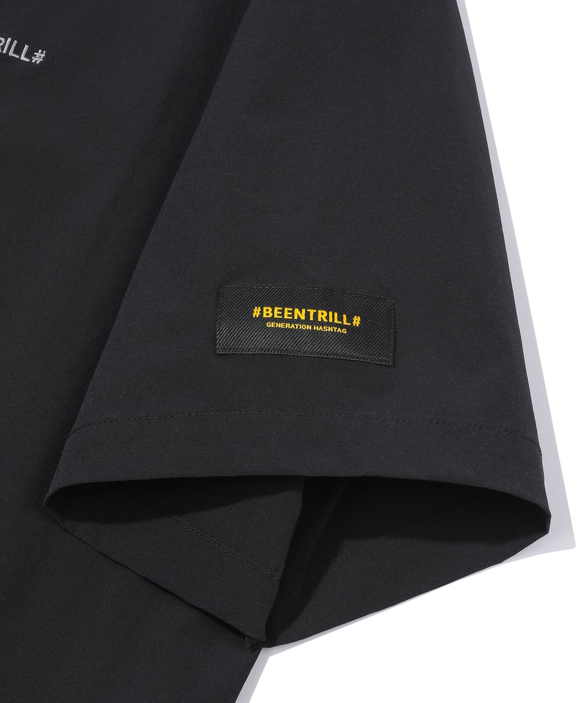 빈트릴(BEENTRILL) 우븐 테크 차이나카라 아노락 점퍼(블랙)