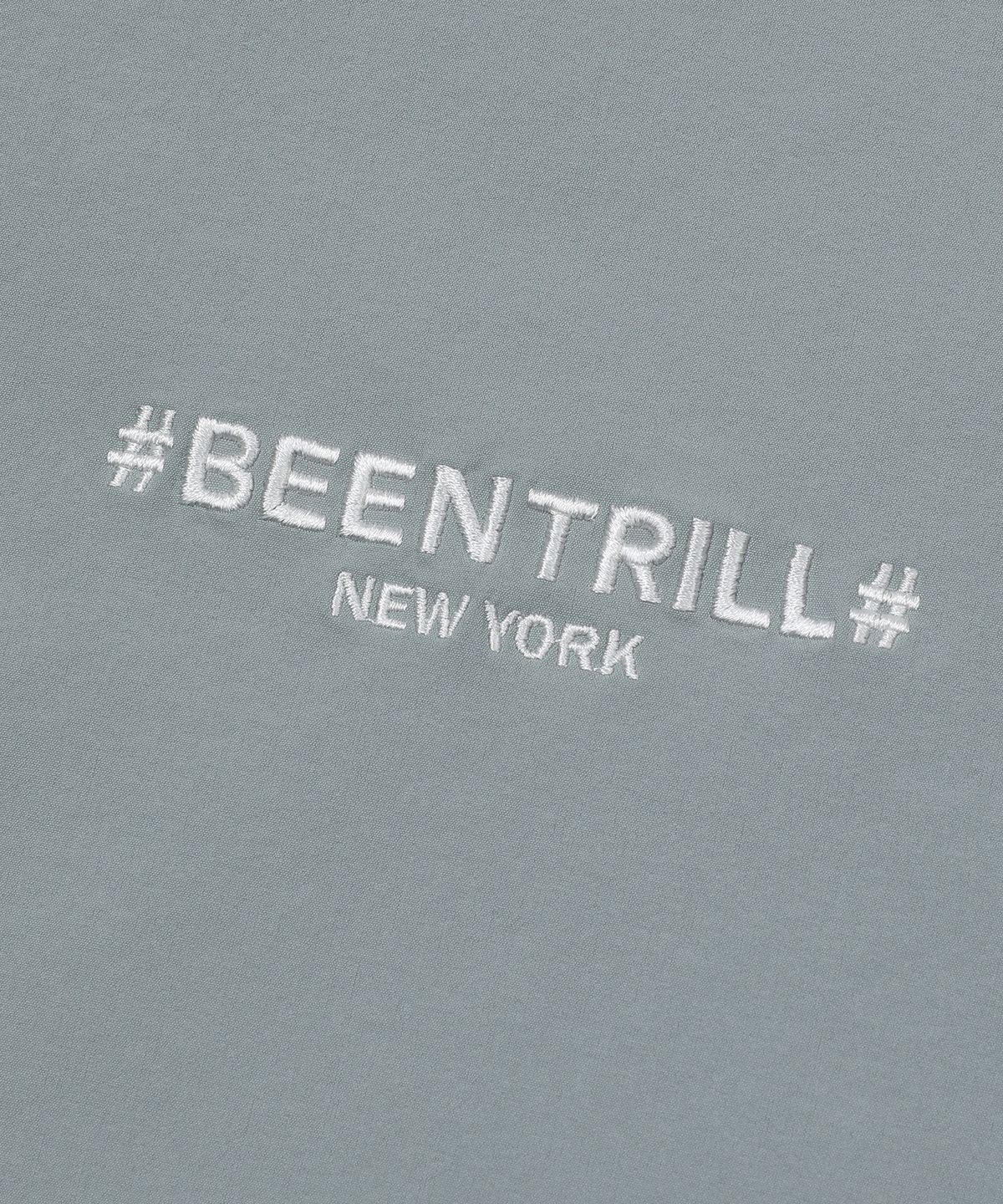 빈트릴(BEENTRILL) 우븐 테크 차이나카라 아노락 점퍼(라이트 카키)