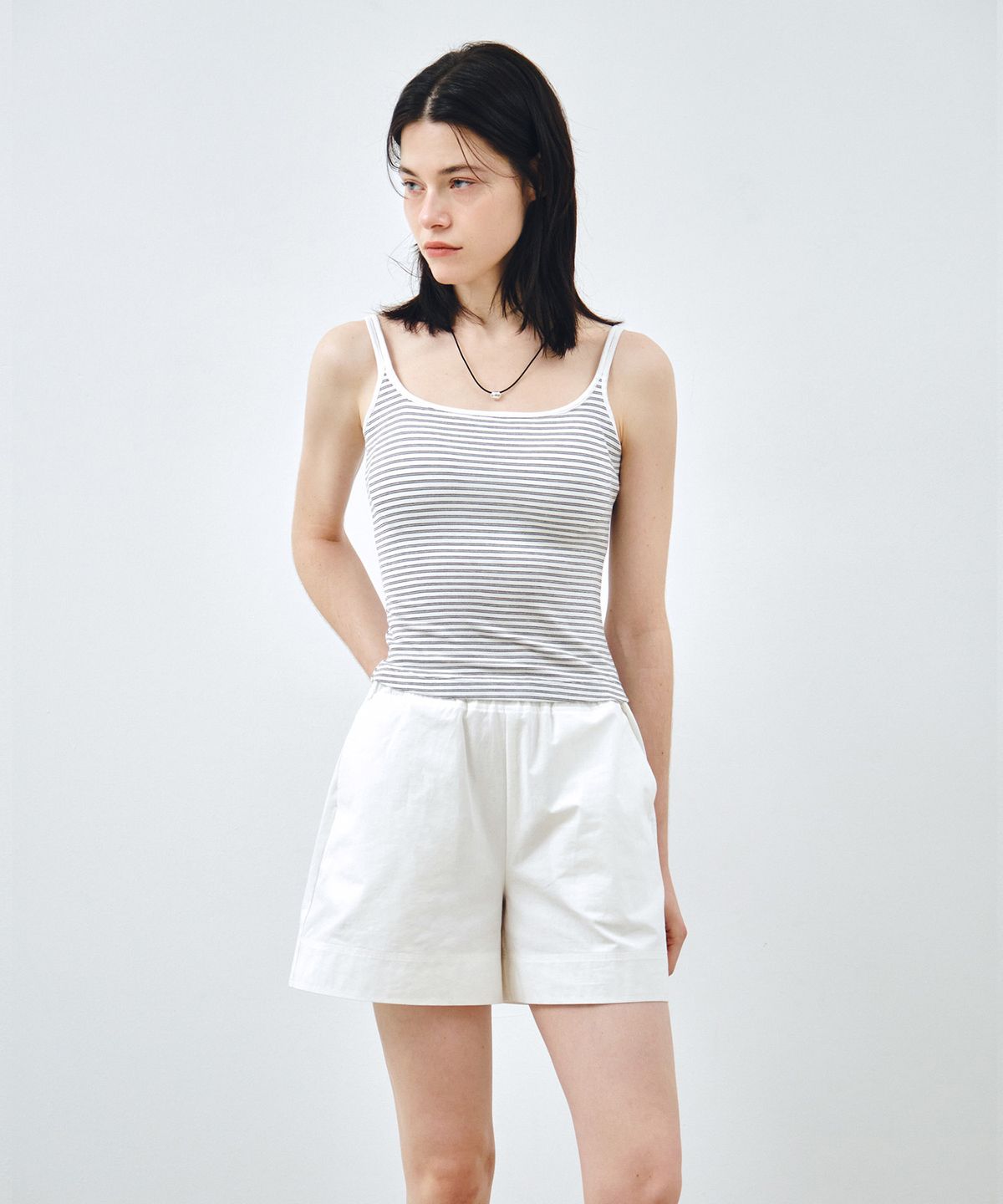 몽돌(MONGDOL) 캡 내장 스퀘어넥 이너 나시 MDTS075_7 Colors