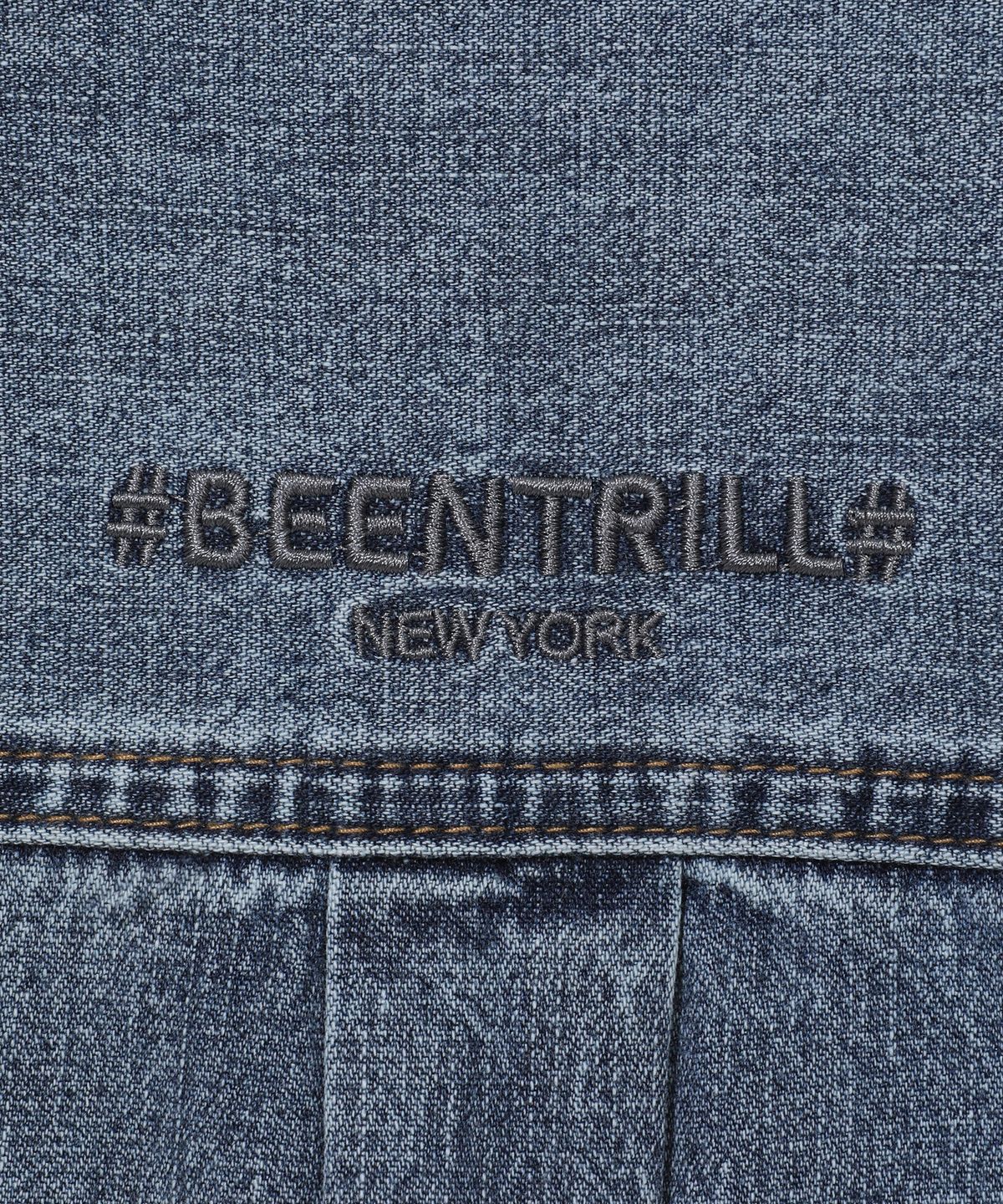 빈트릴(BEENTRILL) 빈티지 워싱 투포켓 데님 셔츠(인디고)