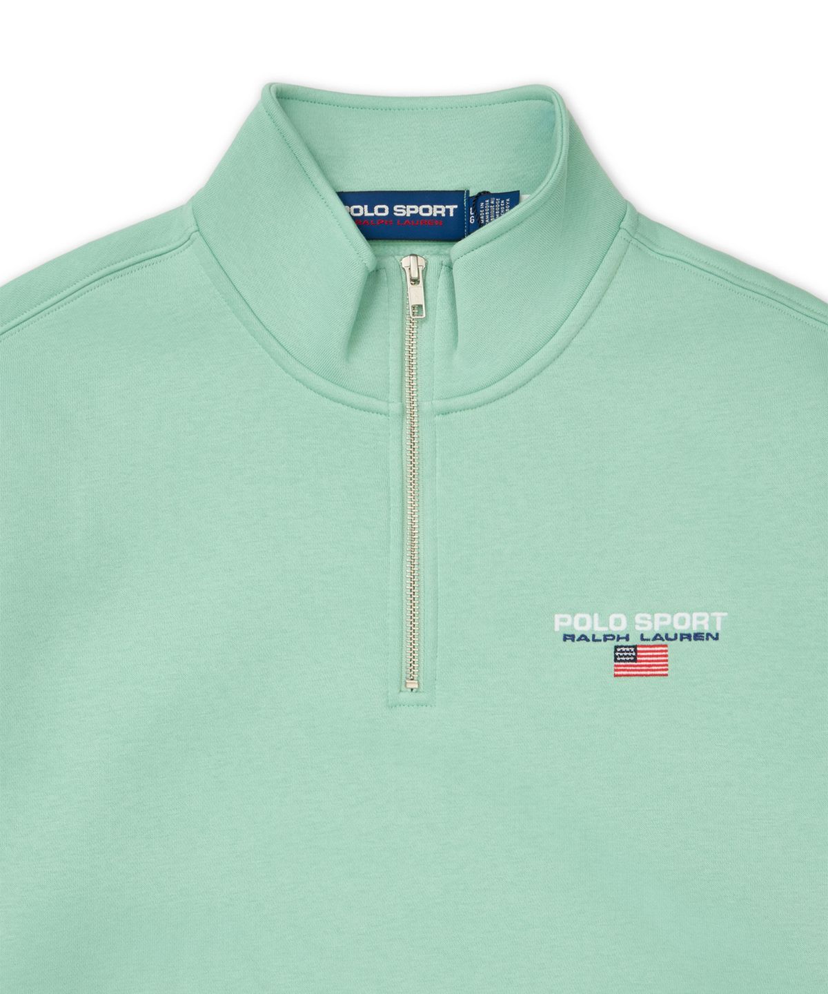 폴로 랄프 로렌(POLO RALPH LAUREN) 폴로 스포츠 플리스 쿼터 지퍼 스웨트셔츠-블루