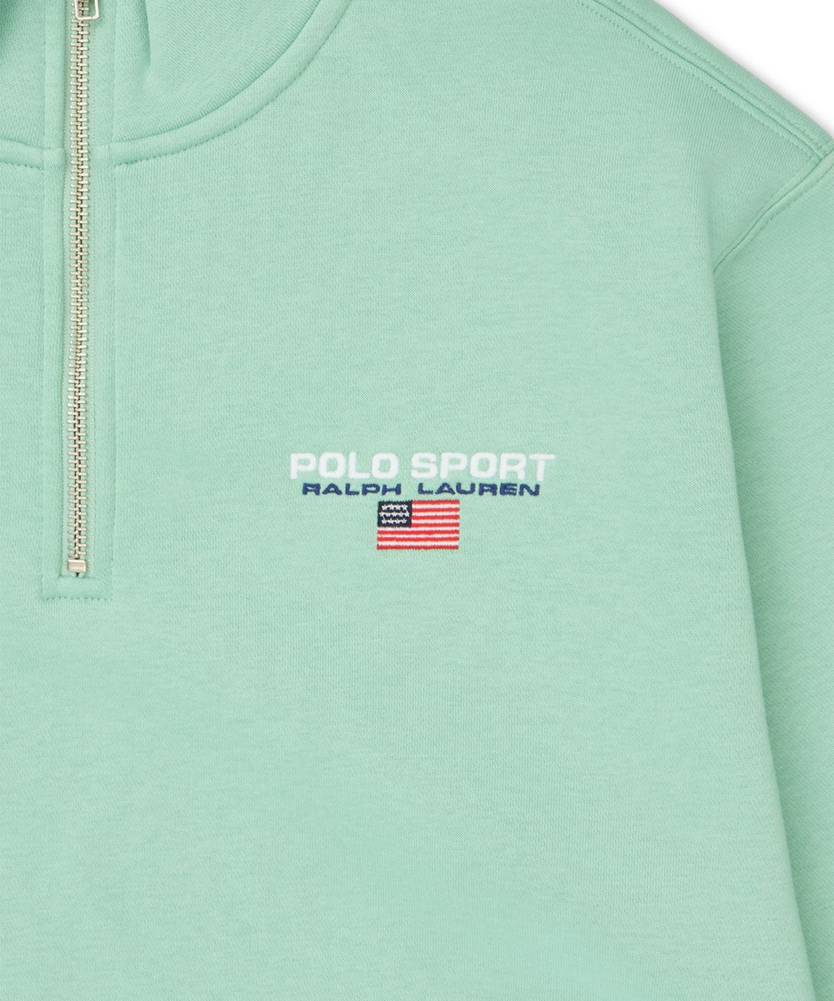 폴로 랄프 로렌(POLO RALPH LAUREN) 폴로 스포츠 플리스 쿼터 지퍼 스웨트셔츠-블루