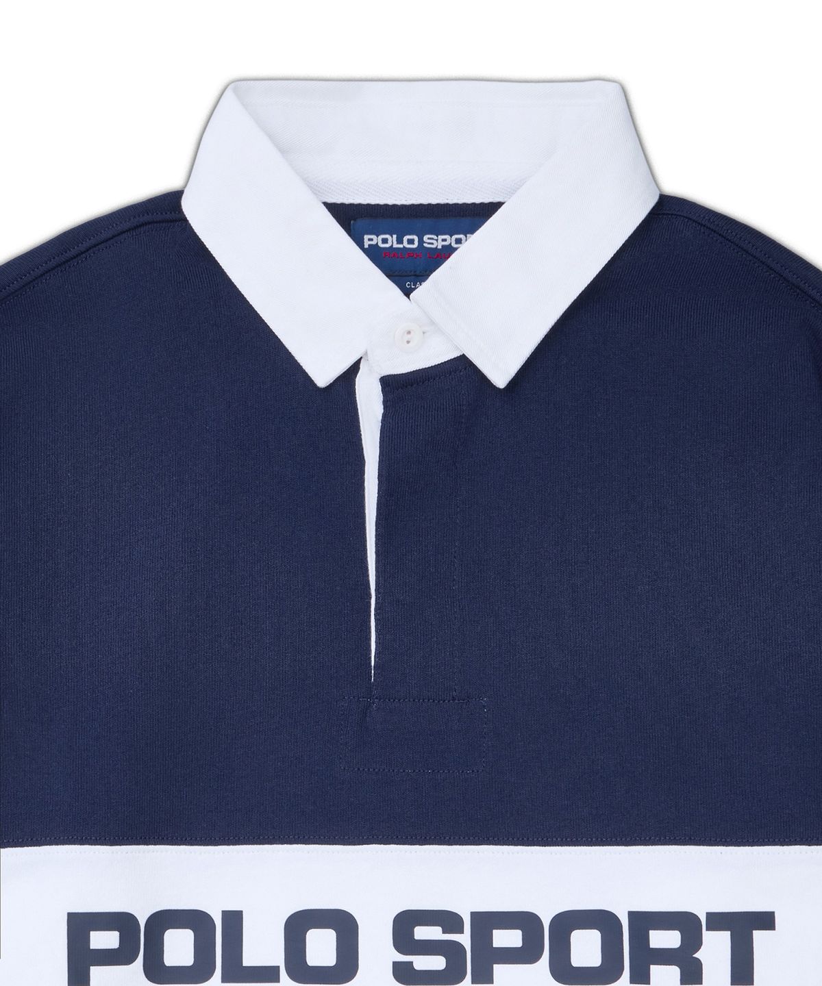 폴로 랄프 로렌(POLO RALPH LAUREN) 클래식핏 폴로 스포츠 럭비 셔츠-네이비