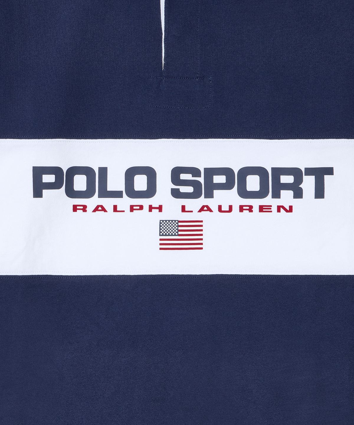폴로 랄프 로렌(POLO RALPH LAUREN) 클래식핏 폴로 스포츠 럭비 셔츠-네이비