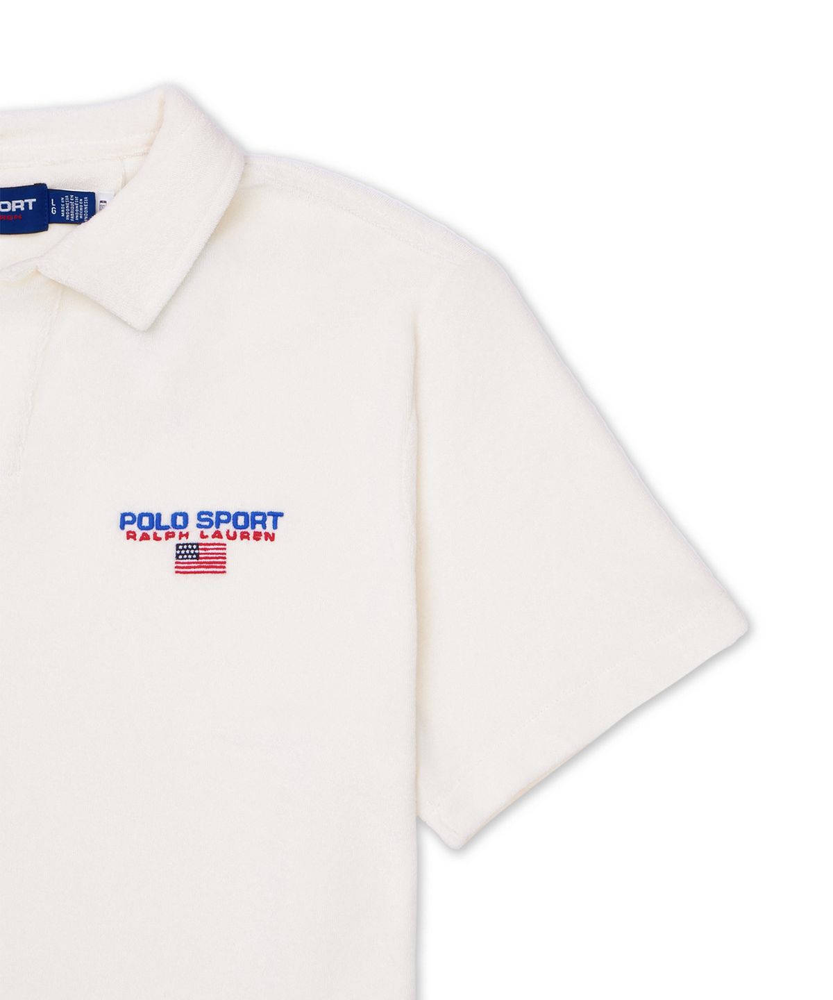 폴로 랄프 로렌(POLO RALPH LAUREN) 폴로 스포츠 테리 폴로 셔츠-내추럴