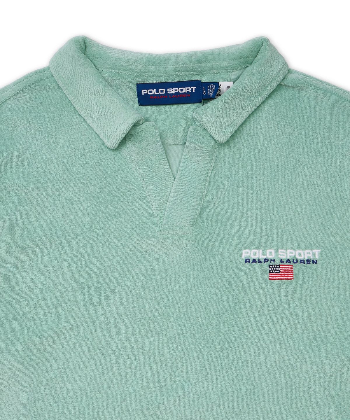 폴로 랄프 로렌(POLO RALPH LAUREN) 폴로 스포츠 테리 폴로 셔츠-미디움 그린