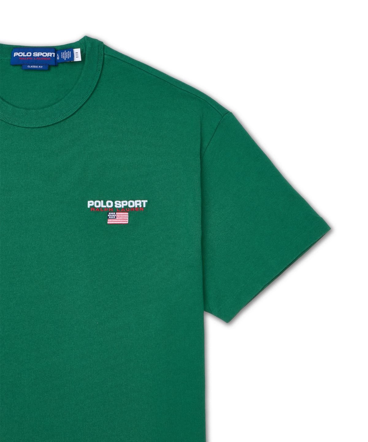 폴로 랄프 로렌(POLO RALPH LAUREN) 클래식핏 폴로 스포츠 저지 티셔츠-그린