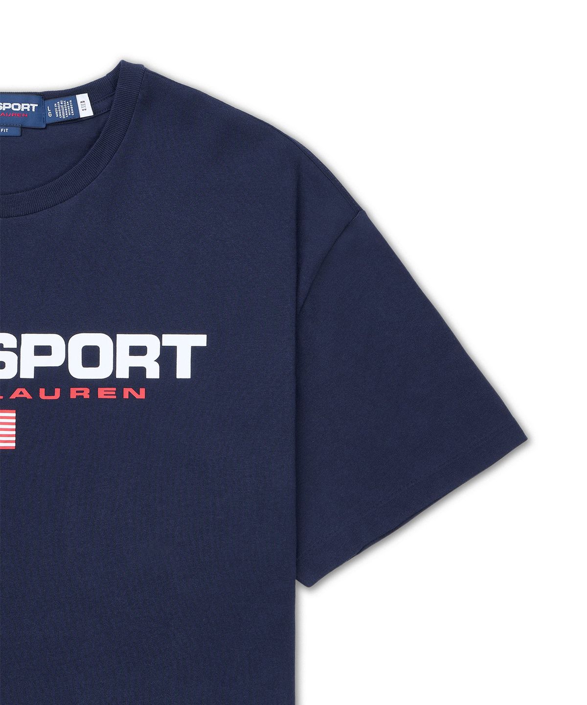 폴로 랄프 로렌(POLO RALPH LAUREN) 클래식핏 폴로 스포츠 저지 티셔츠-네이비