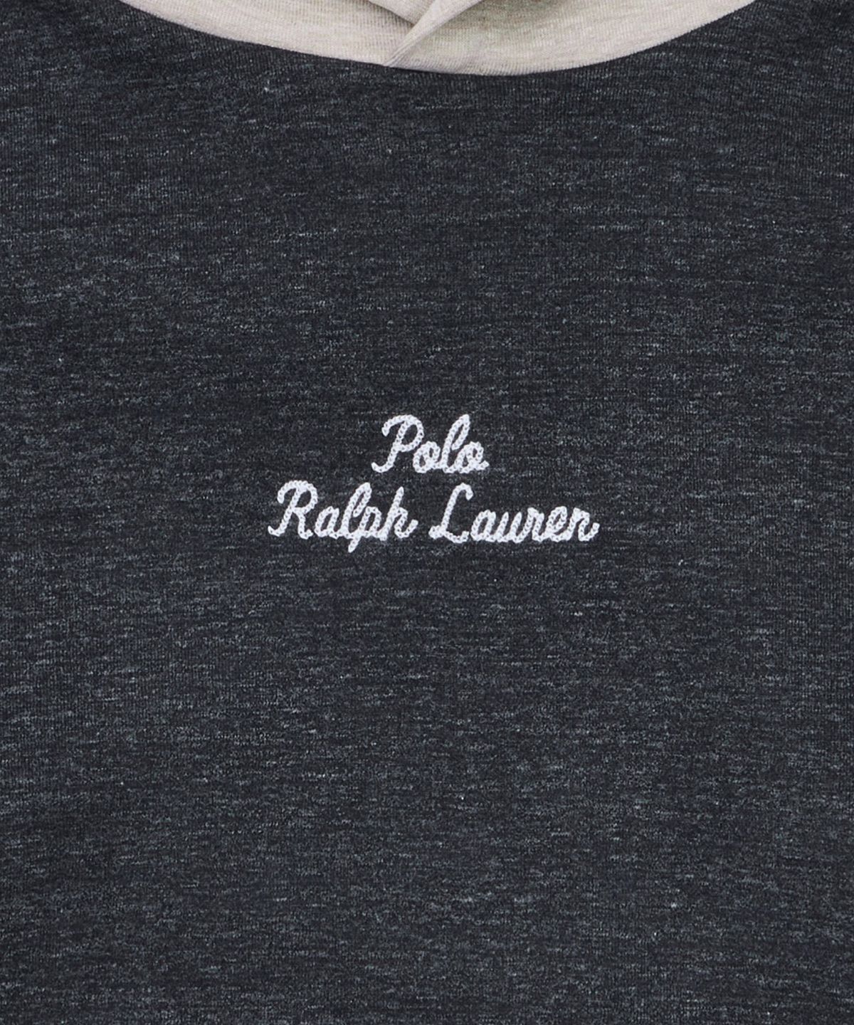 폴로 랄프 로렌(POLO RALPH LAUREN) 로고 컬러블록 더블니트 후디-블랙