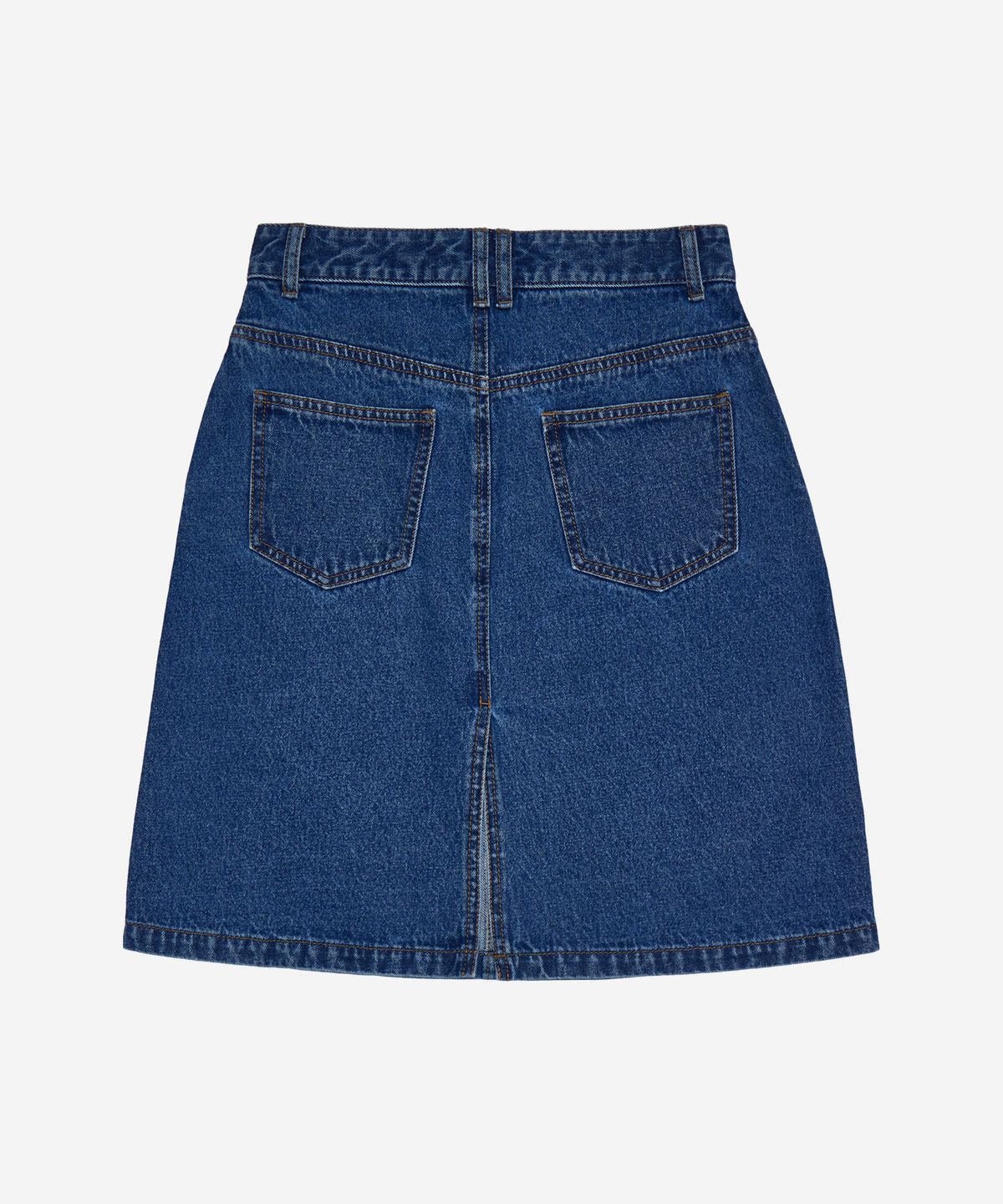 필더스(FIELDERS) STONE-WASHED MEDIUM SKIRT INDIGO
