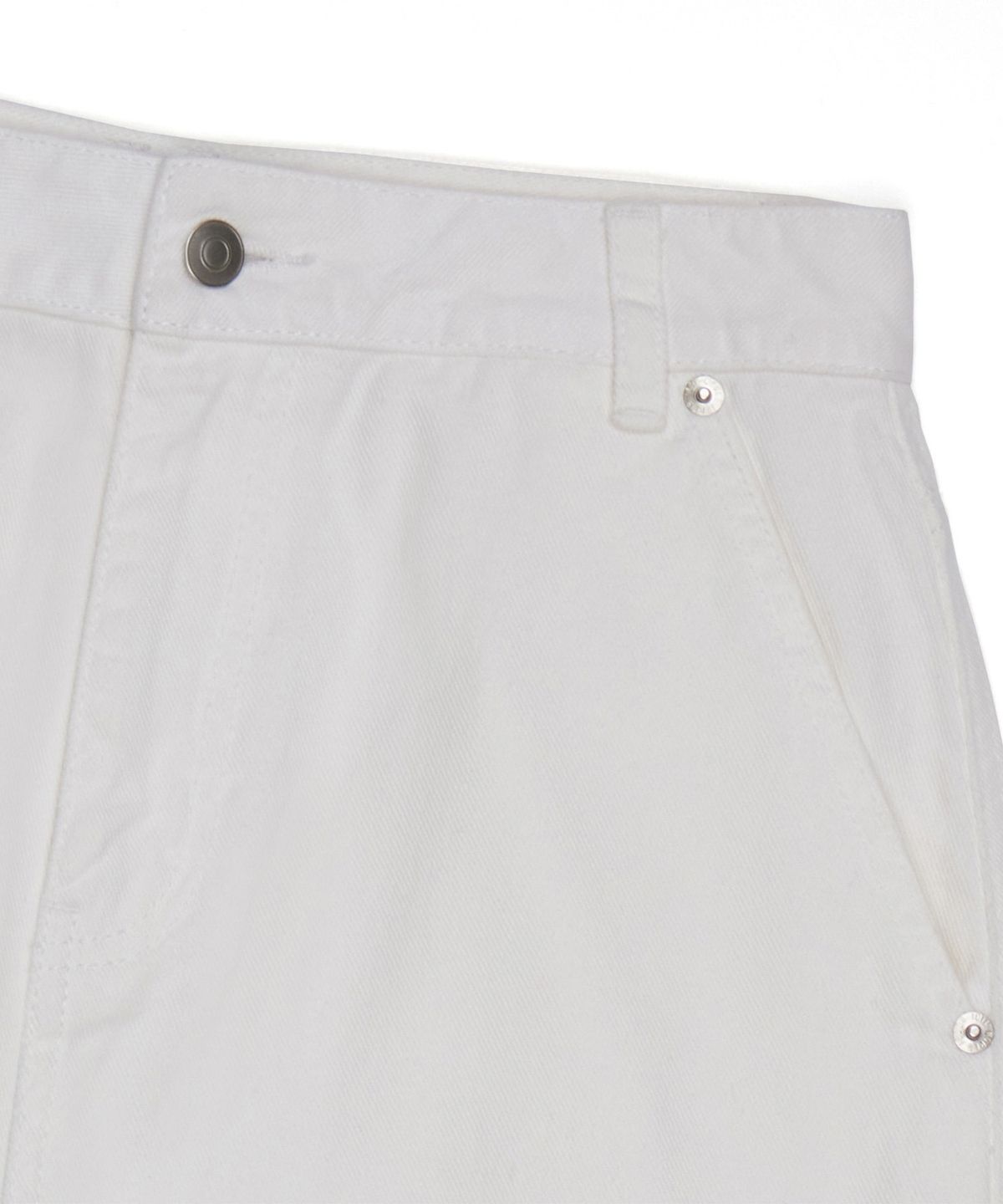 필더스(FIELDERS) STONE-WASHED MEDIUM SKIRT WHITE