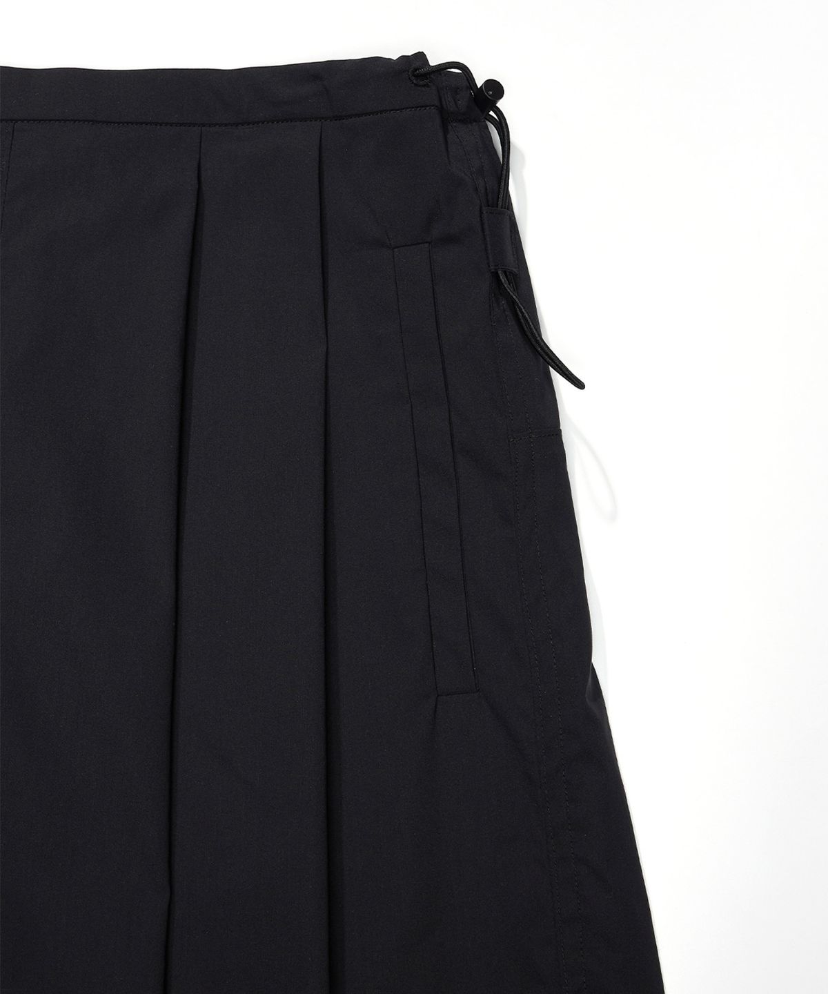 필더스(FIELDERS) STRING LONG SKIRT BLACK