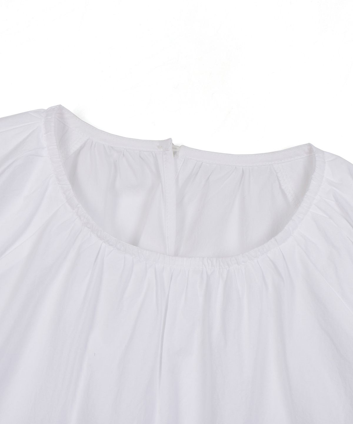 필더스(FIELDERS) SHORTS SHIRRING BLOUSE WHITE