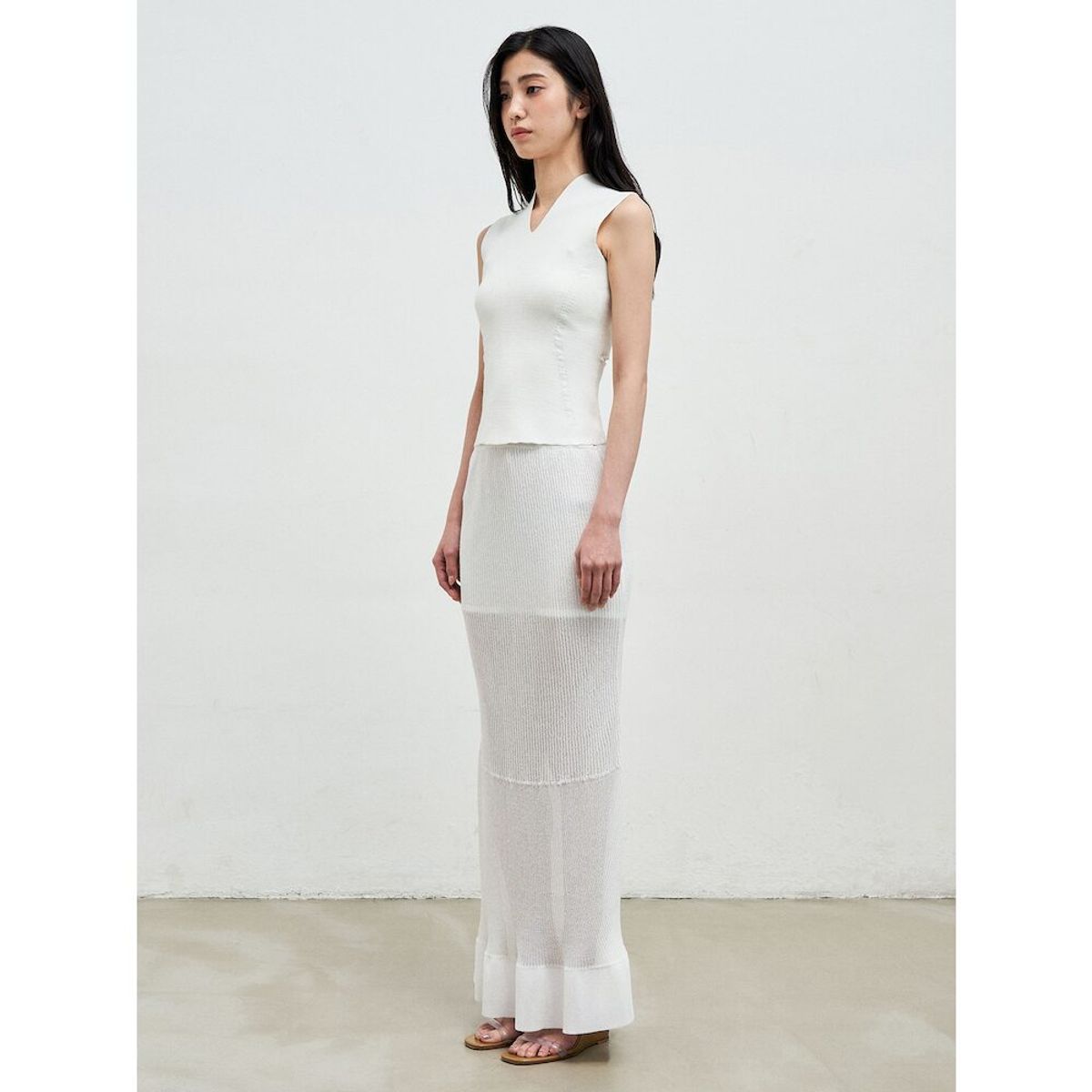 앙개(ANGGAE) Scuba Slit Tank  White