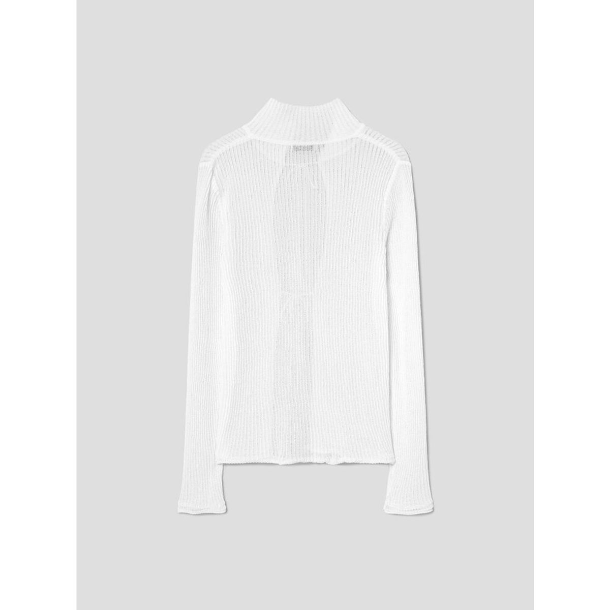앙개(ANGGAE) Textured Knit Tie Cardigan  White