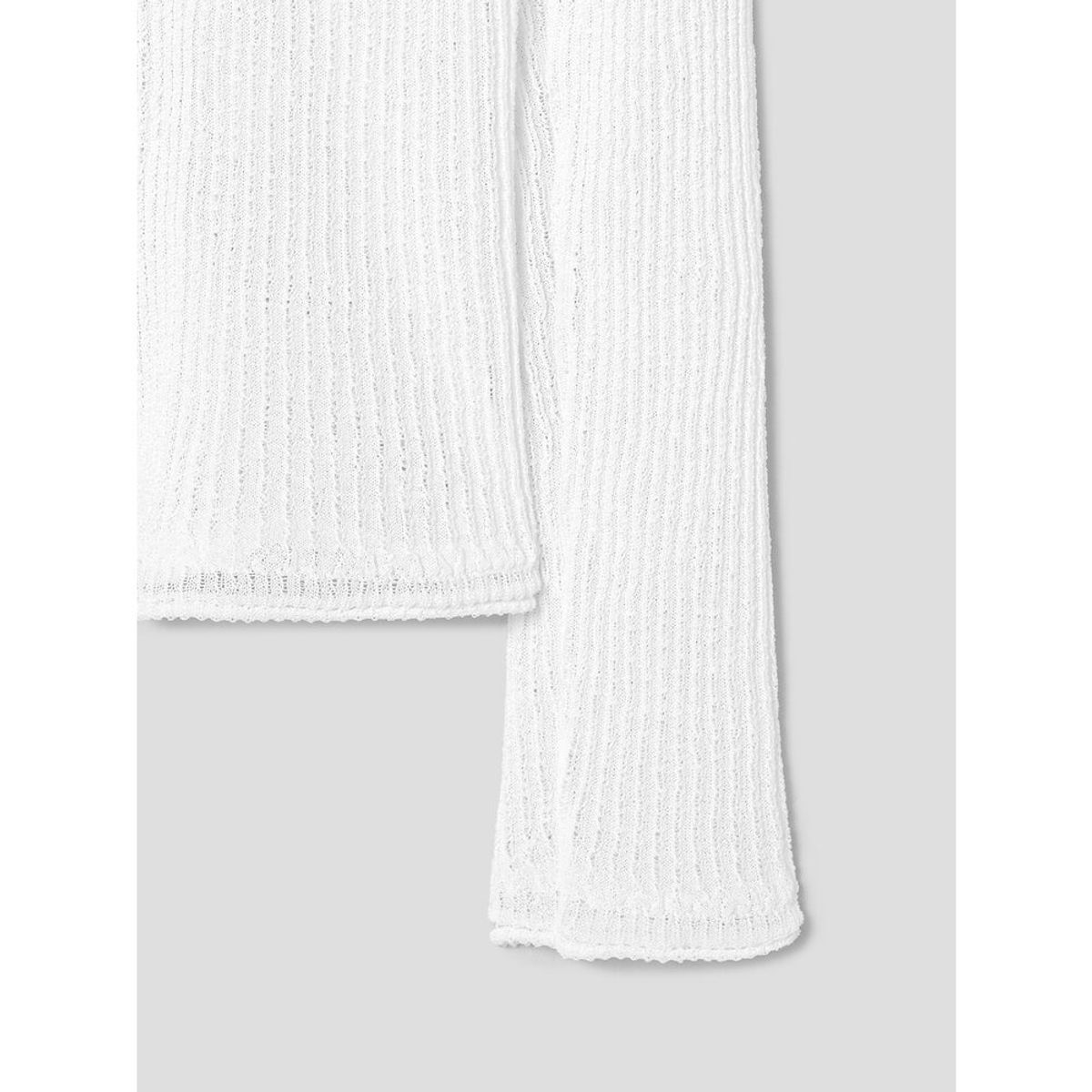 앙개(ANGGAE) Textured Knit Tie Cardigan  White