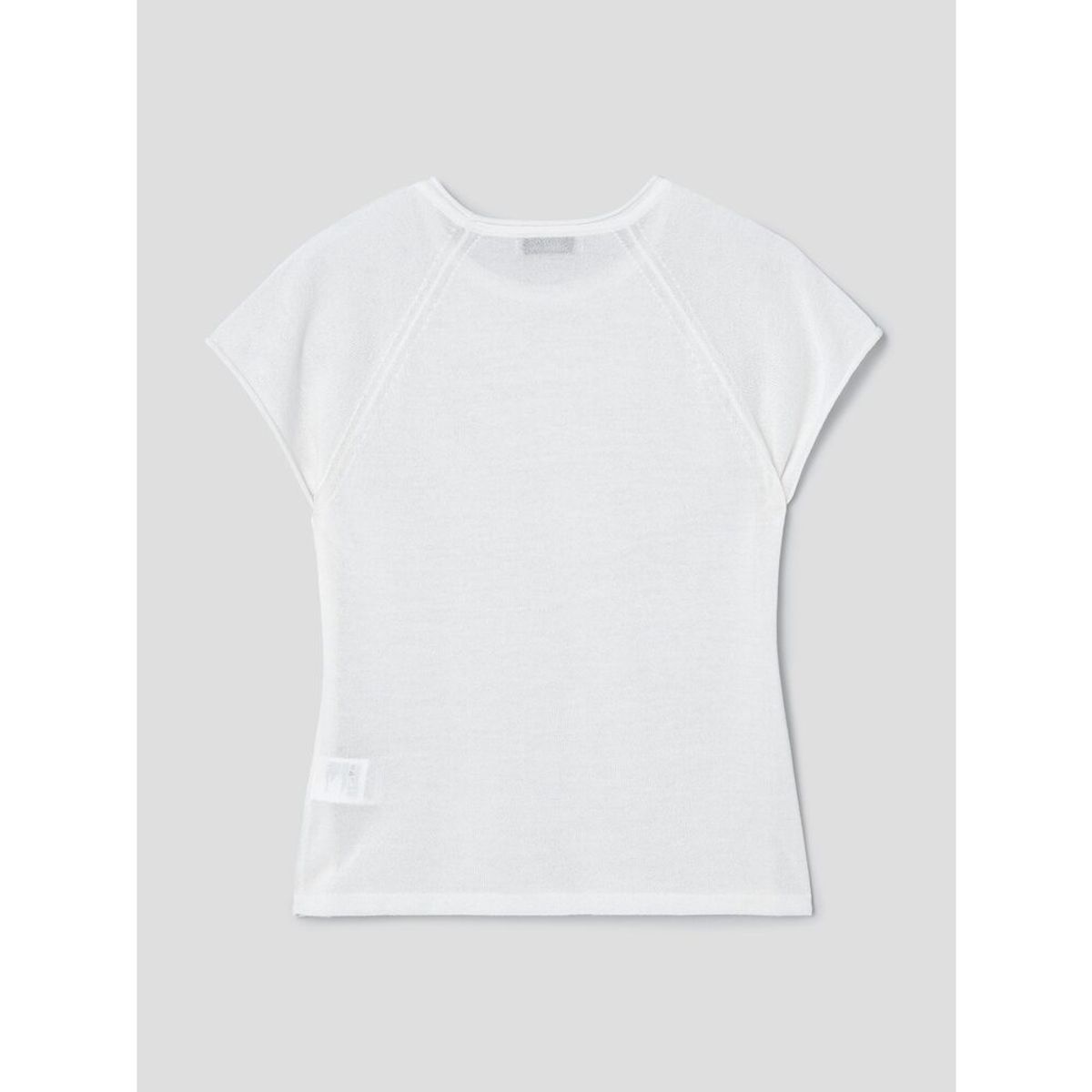 앙개(ANGGAE) Basic Fine Knit TShirt  Ivory