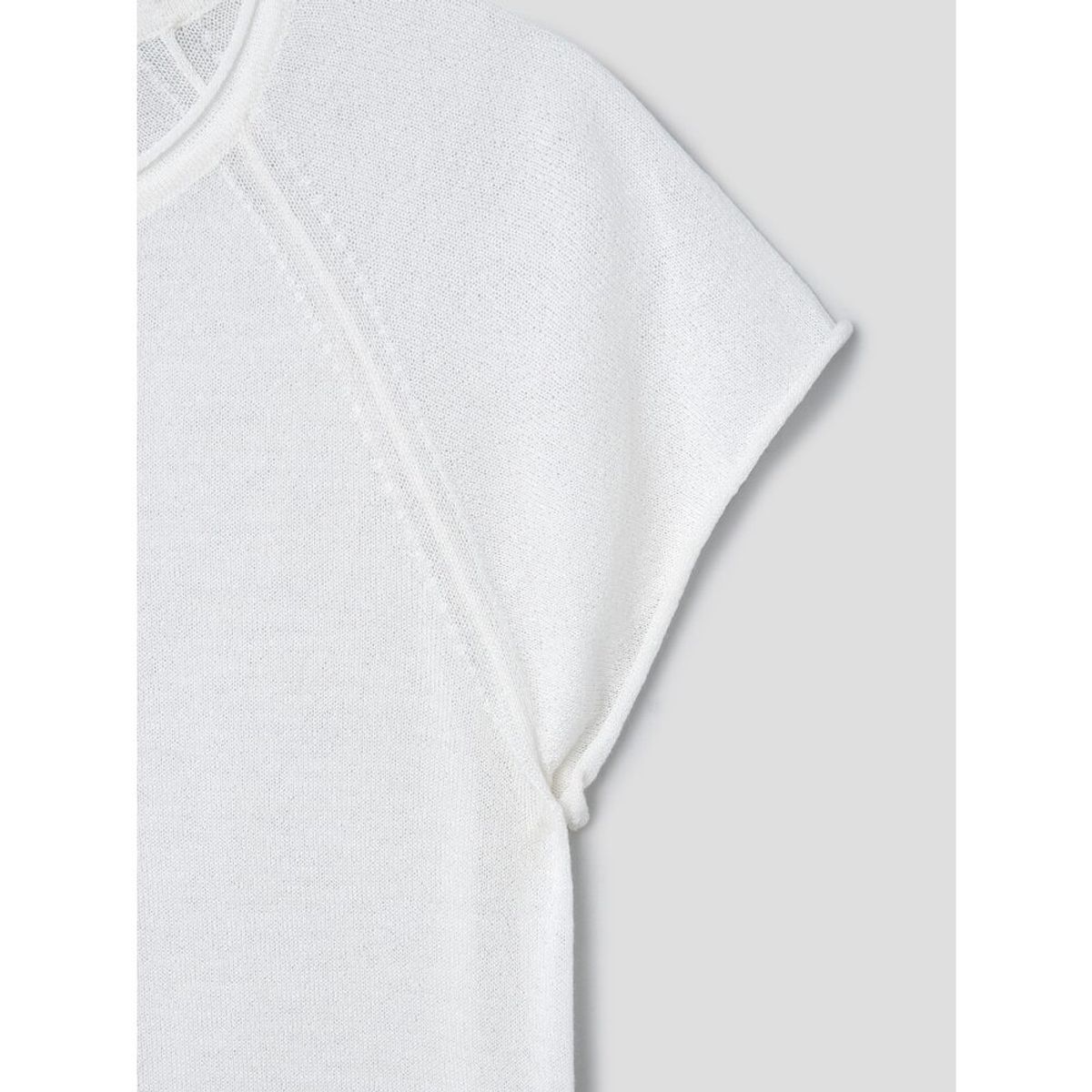 앙개(ANGGAE) Basic Fine Knit TShirt  Ivory