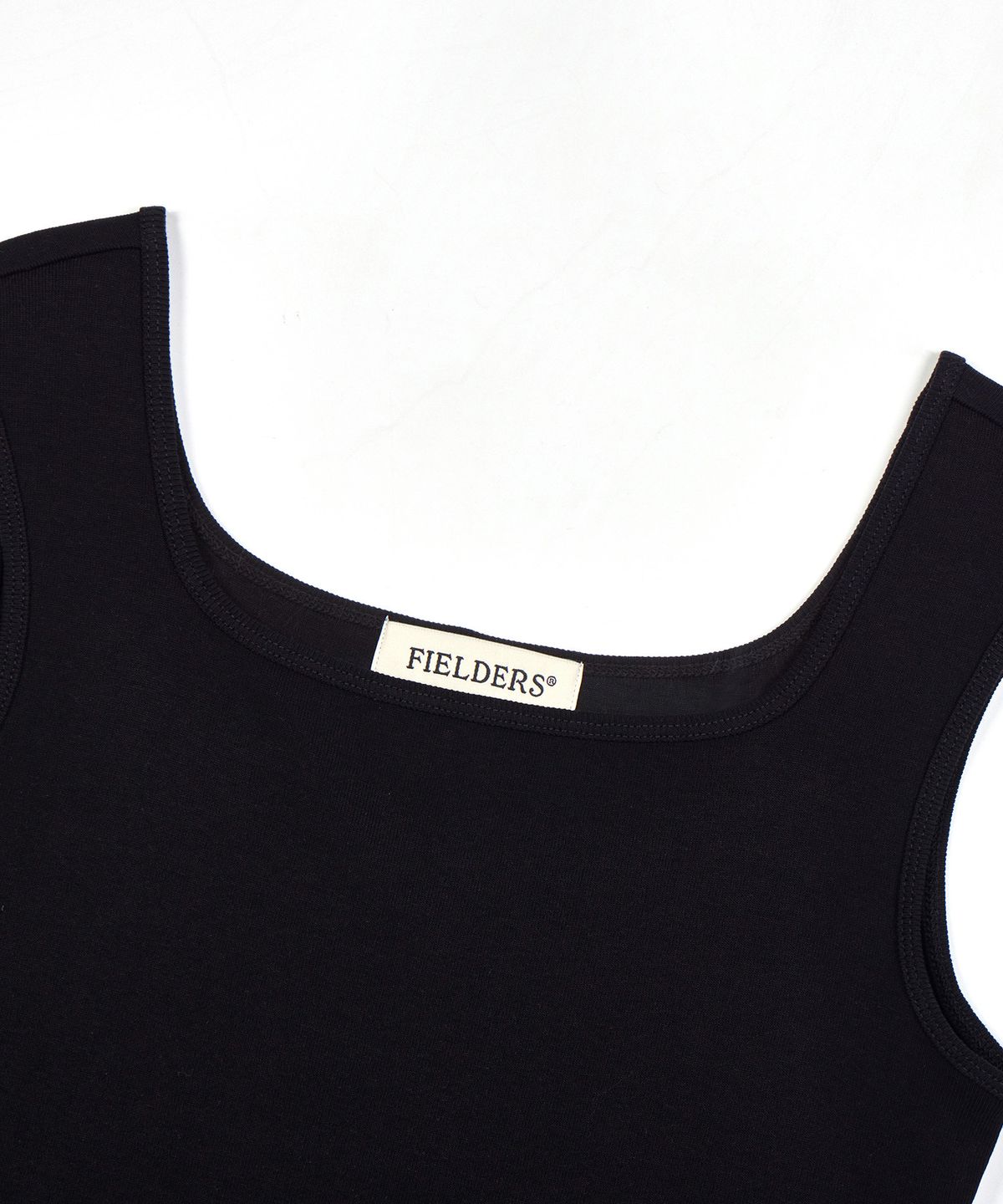 필더스(FIELDERS) SQUARE NECK SLEEVELESS BLACK