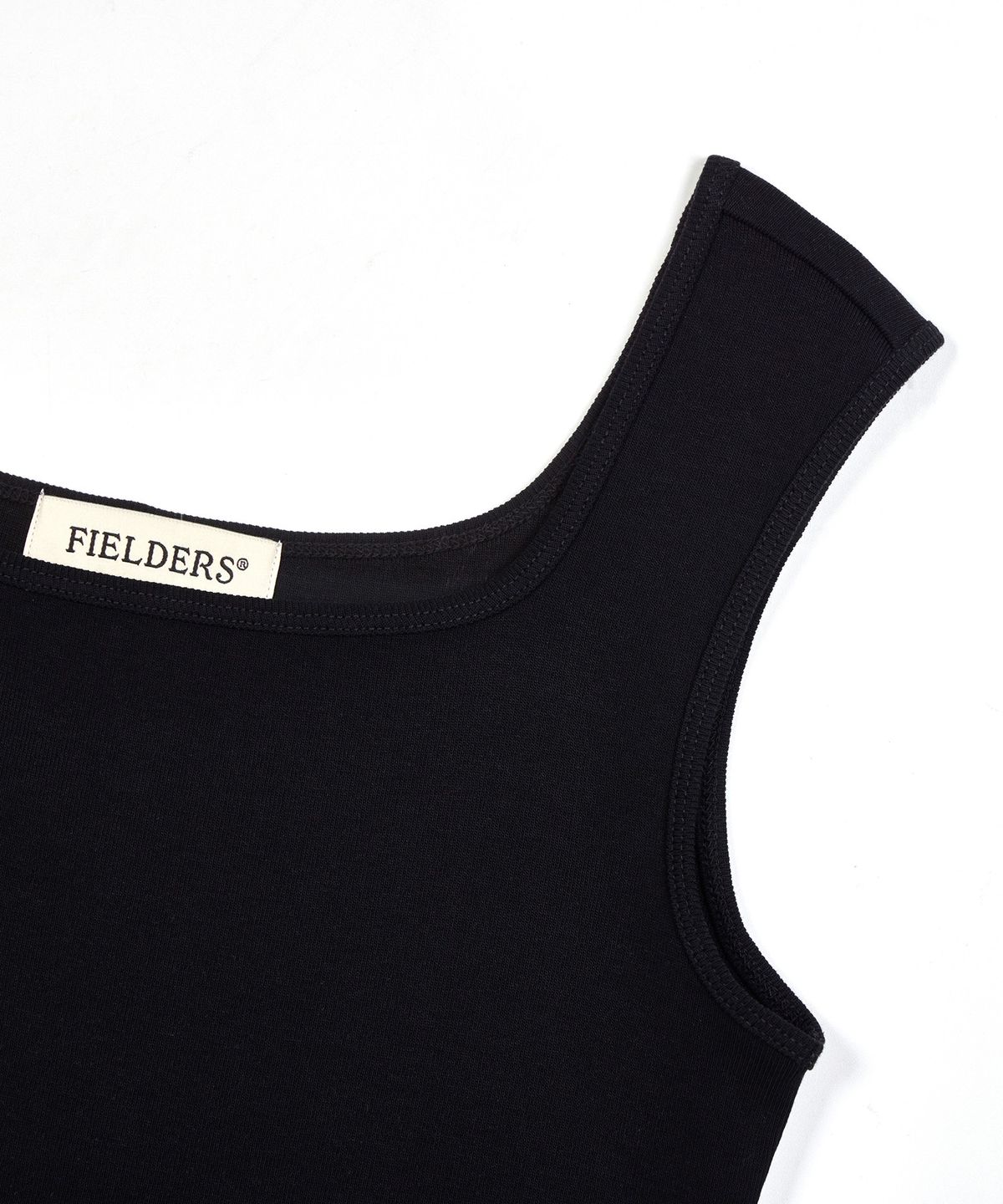 필더스(FIELDERS) SQUARE NECK SLEEVELESS BLACK
