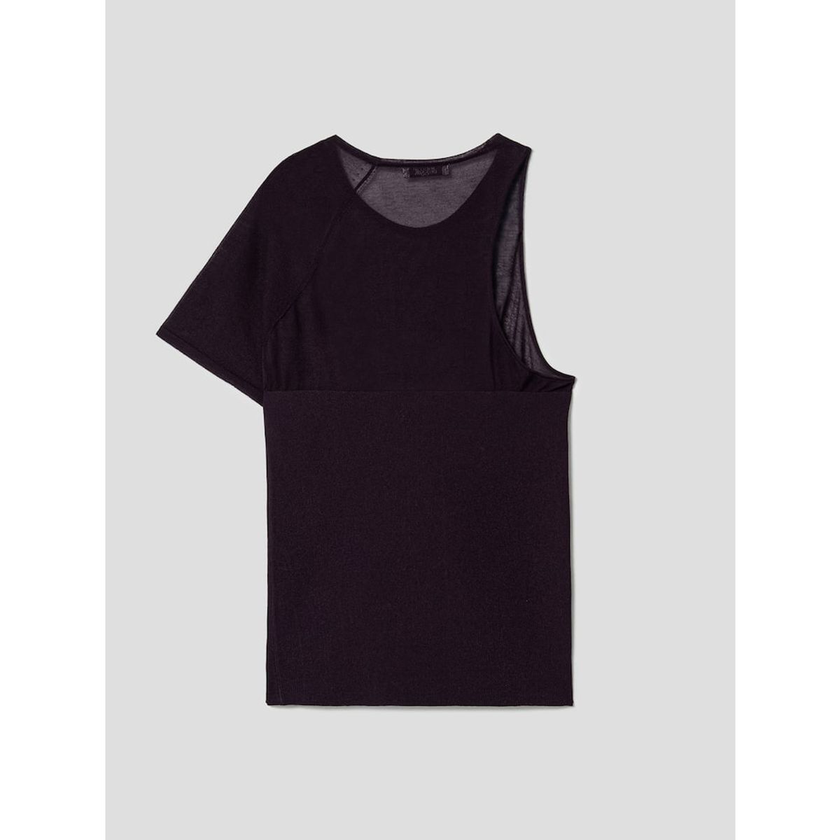 앙개(ANGGAE) Asymmetrical Tube Top  Violet