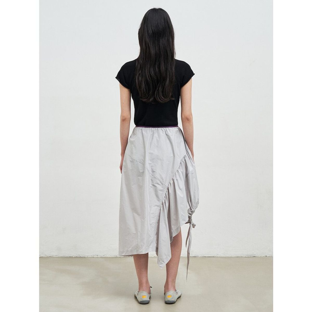 앙개(ANGGAE) Basic Fine Knit TShirt  Black
