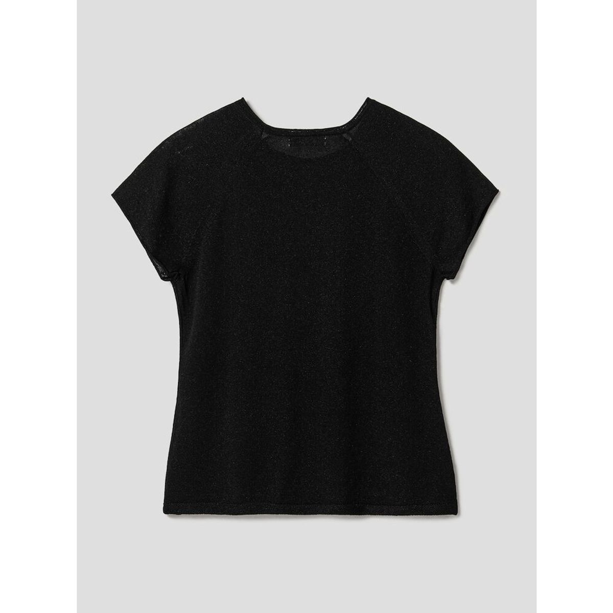 앙개(ANGGAE) Basic Fine Knit TShirt  Black