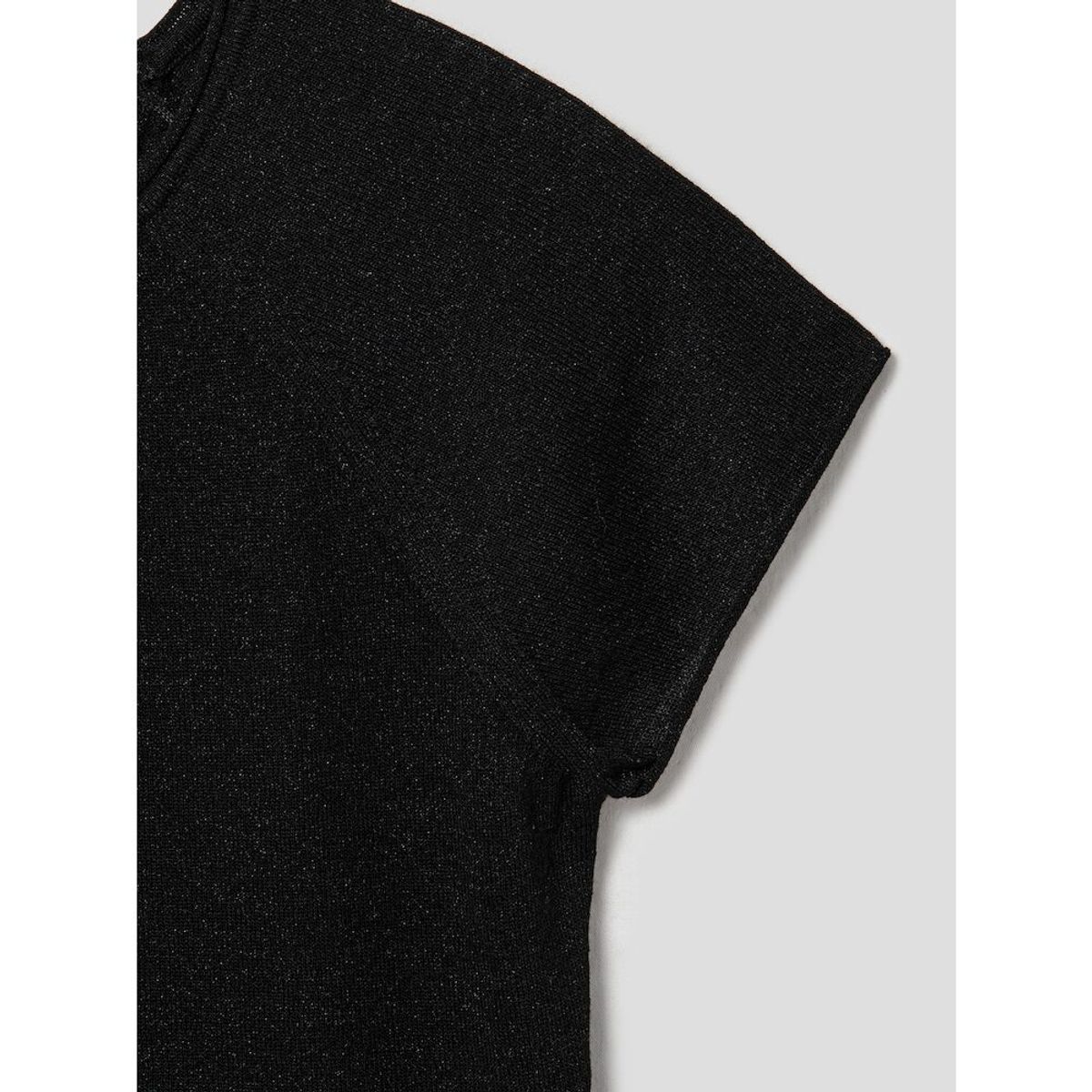 앙개(ANGGAE) Basic Fine Knit TShirt  Black