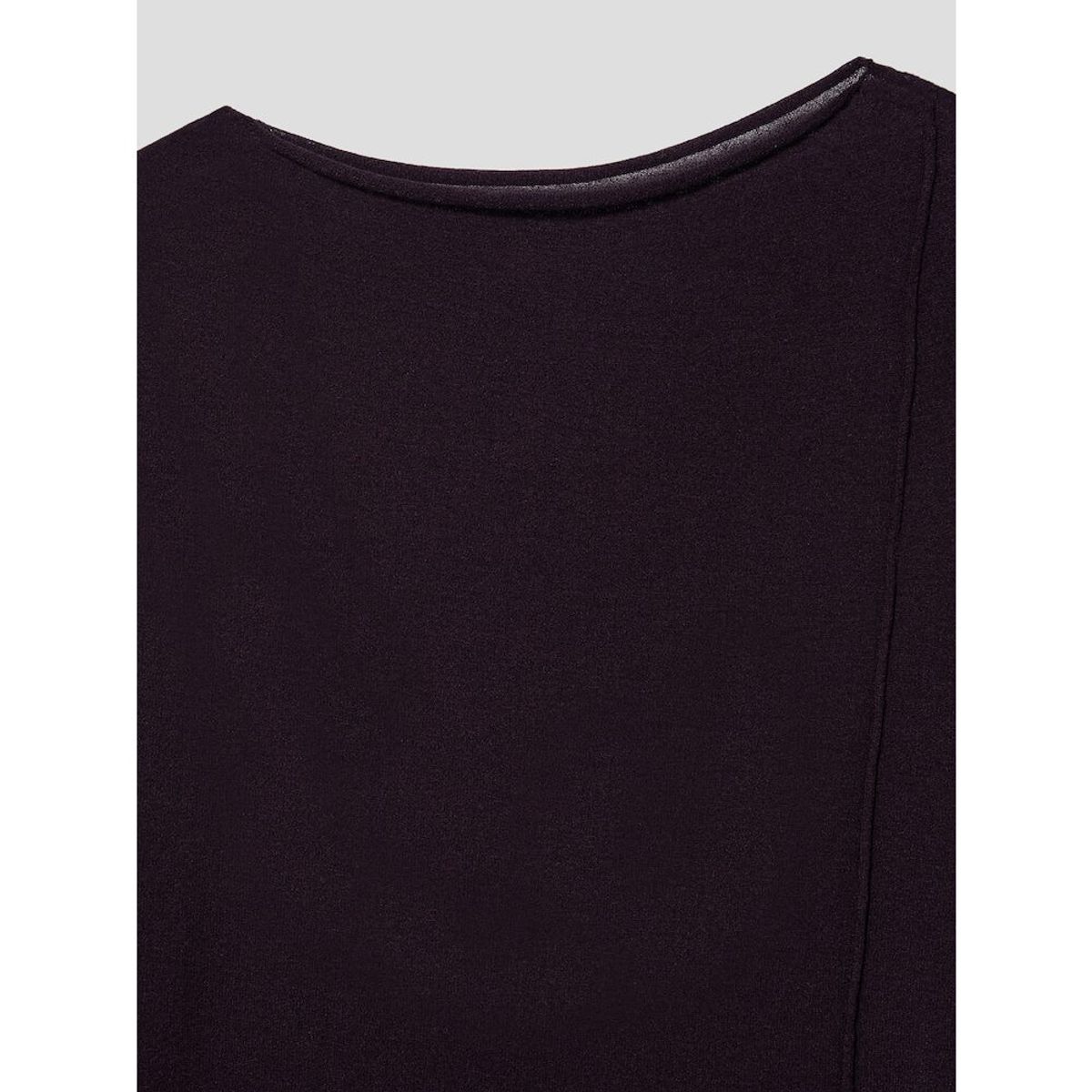 앙개(ANGGAE) Draped Asymmetrical Knit Dress  Violet