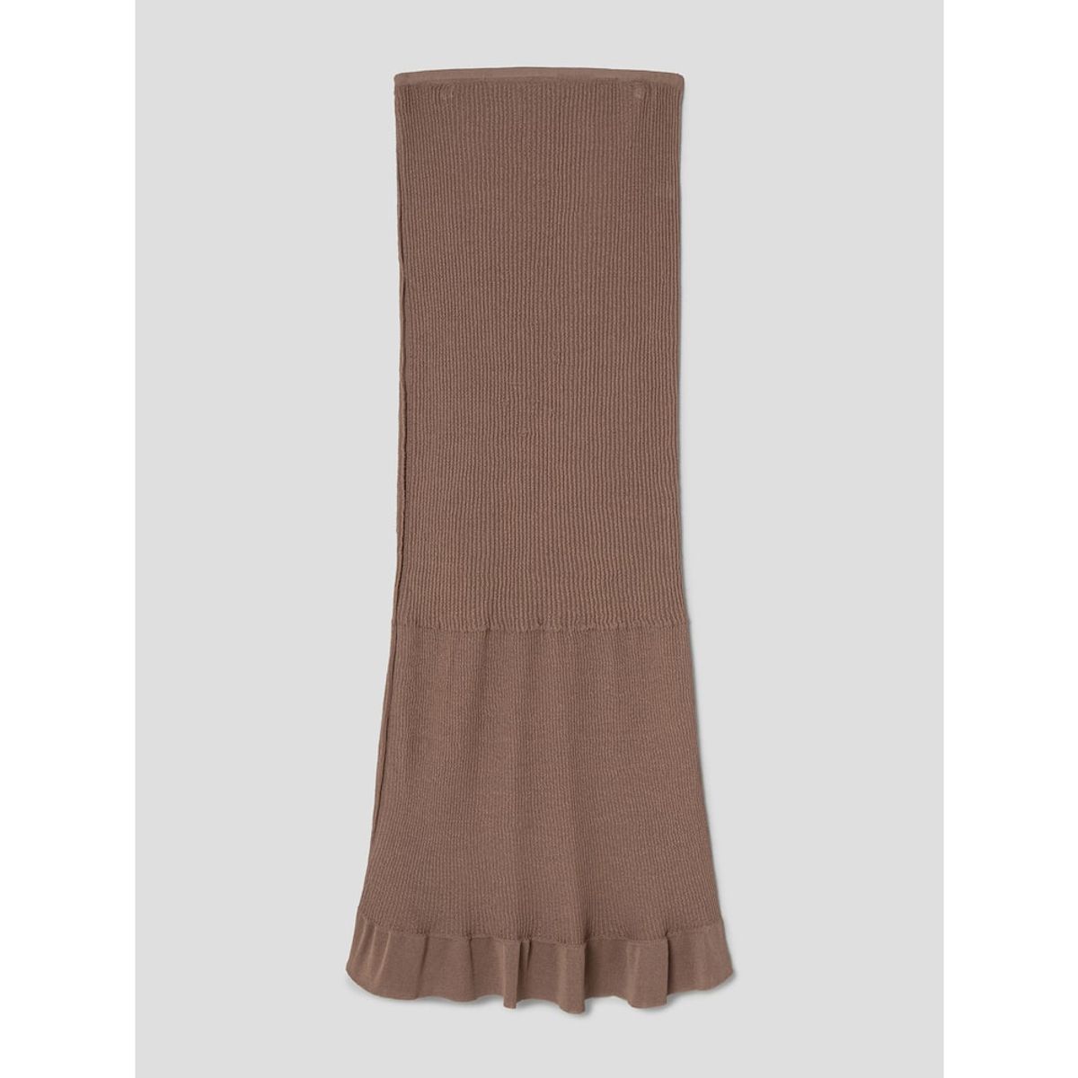 앙개(ANGGAE) Textured Gradation Skirt  Brown