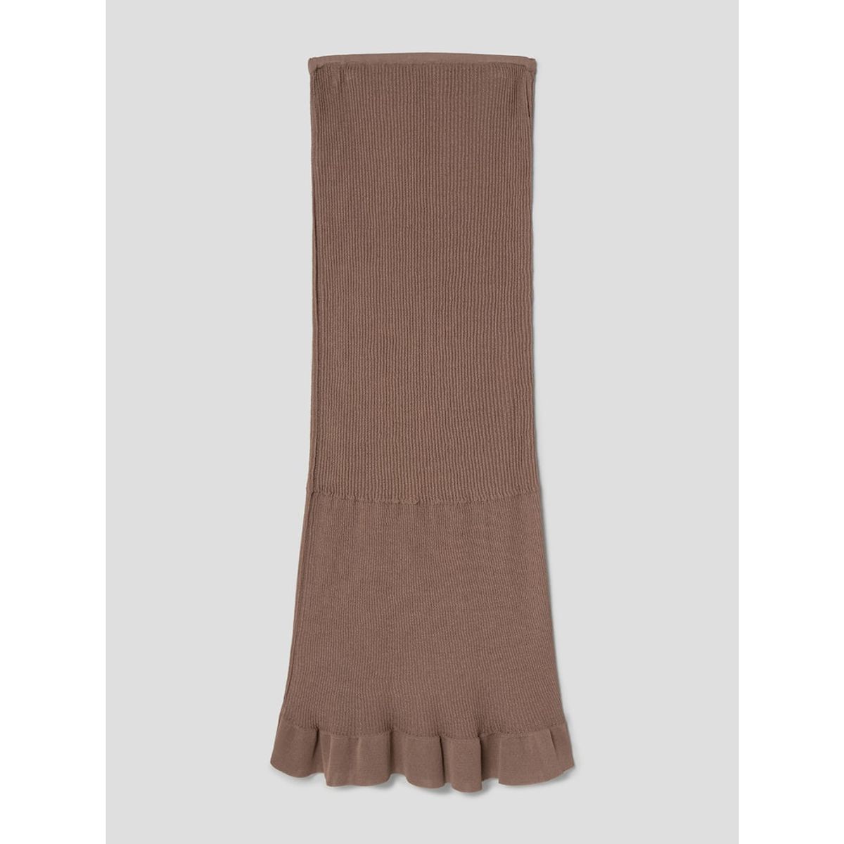 앙개(ANGGAE) Textured Gradation Skirt  Brown