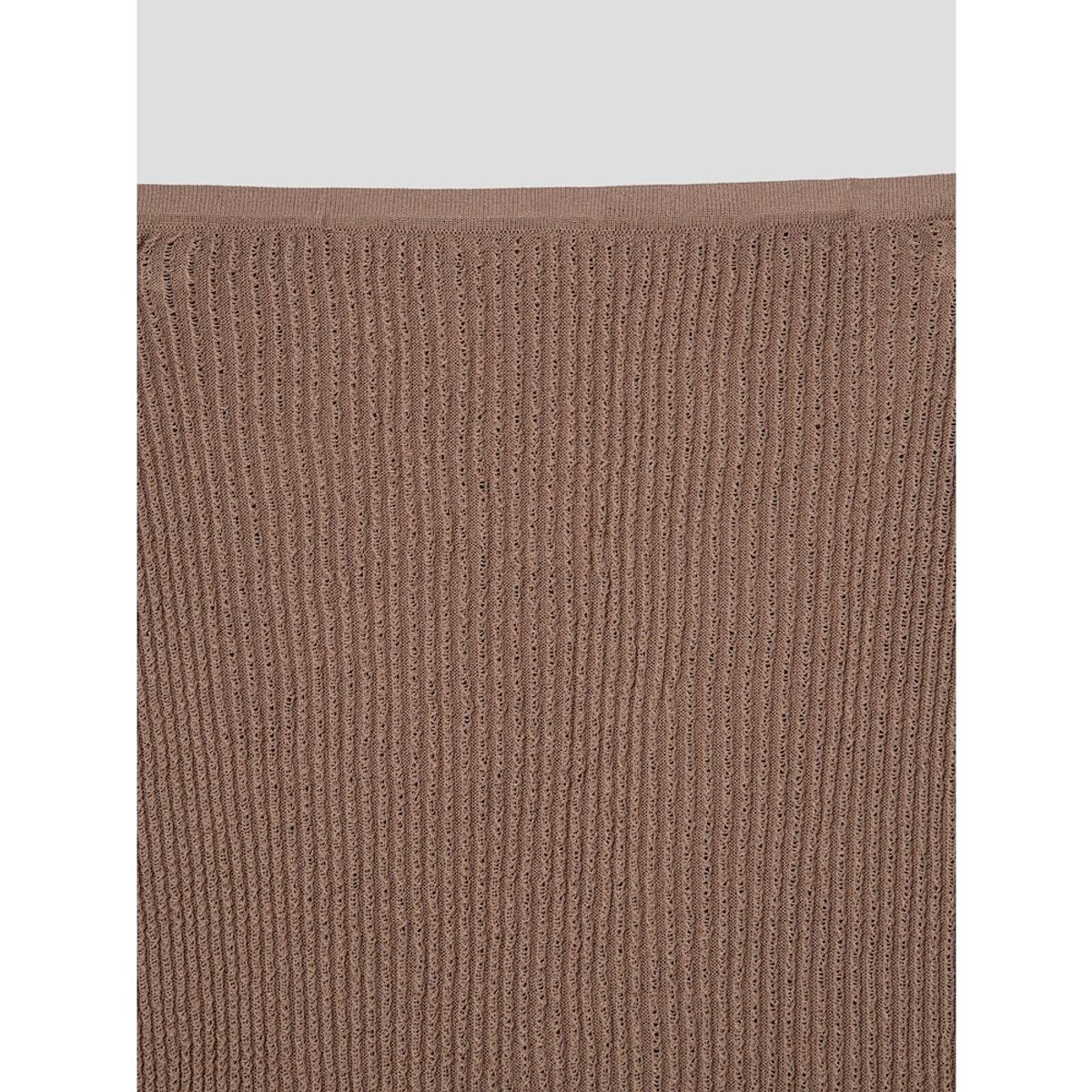 앙개(ANGGAE) Textured Gradation Skirt  Brown