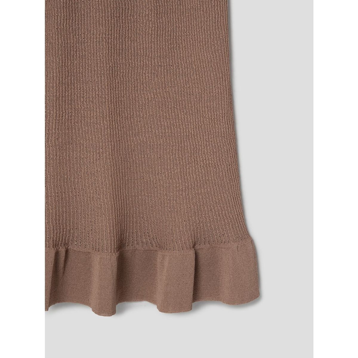 앙개(ANGGAE) Textured Gradation Skirt  Brown