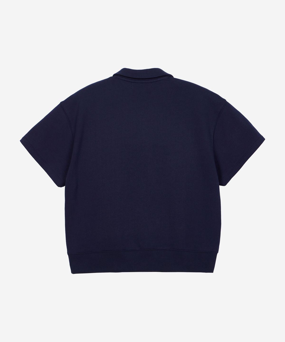 필더스(FIELDERS) SWEAT OPEN COLLAR SHORT-SLEEVED T-SHIRT NAVY